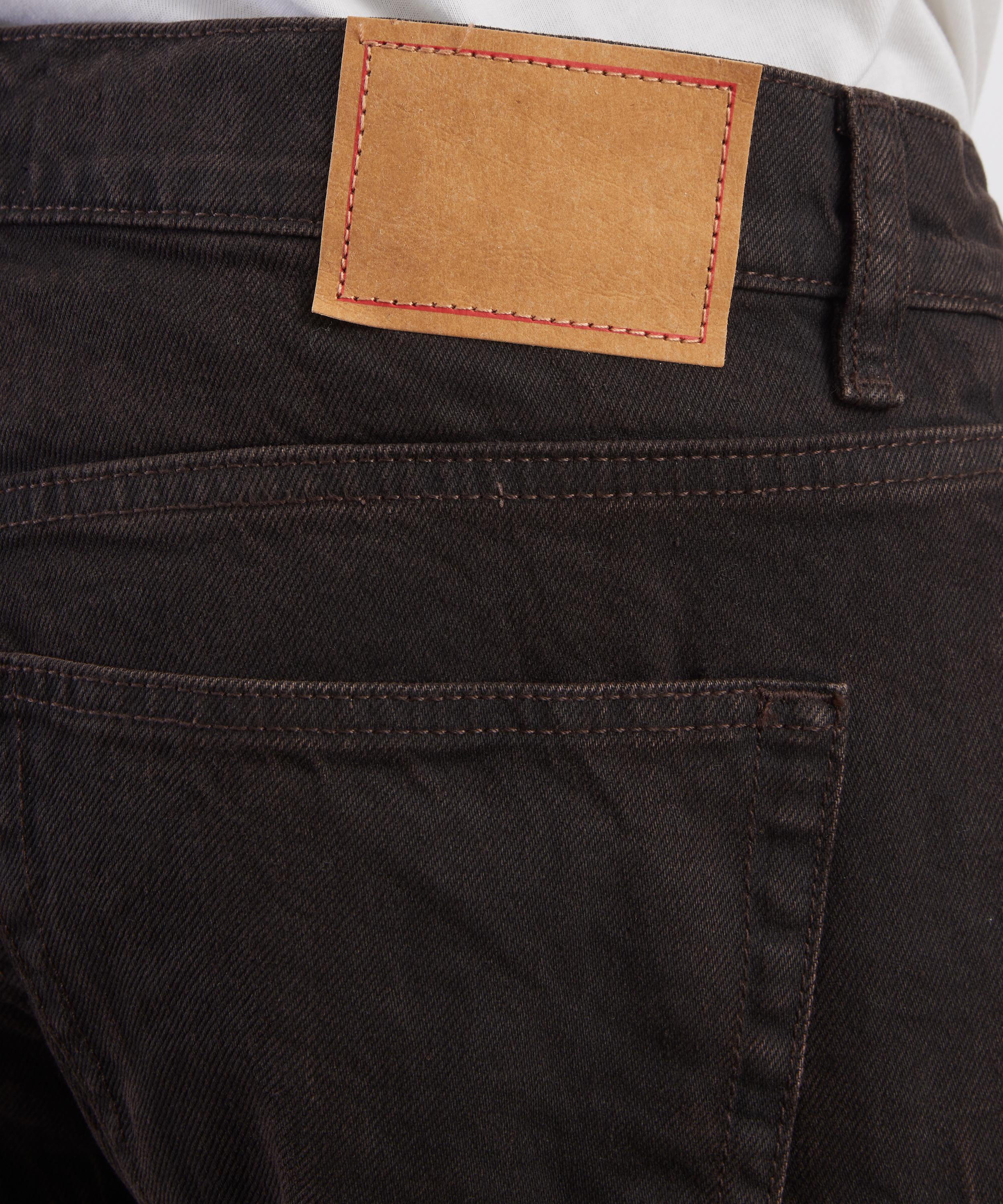 JEANERICA - Arrow Straight-Leg Jeans in Brown Vein image number 4