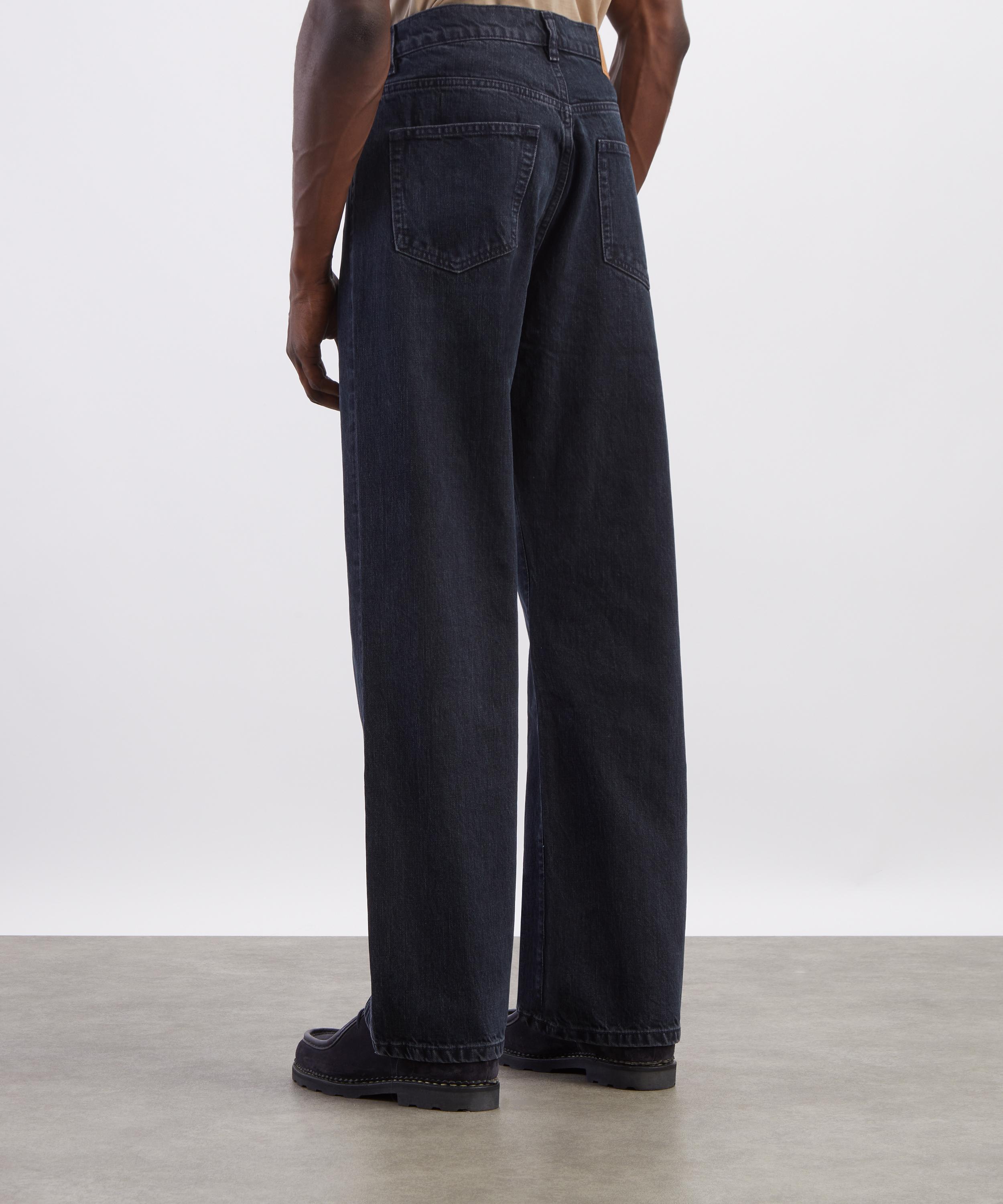 JEANERICA - Vega Wide Straight-Leg Jeans in Blue Black&nbsp; image number 3