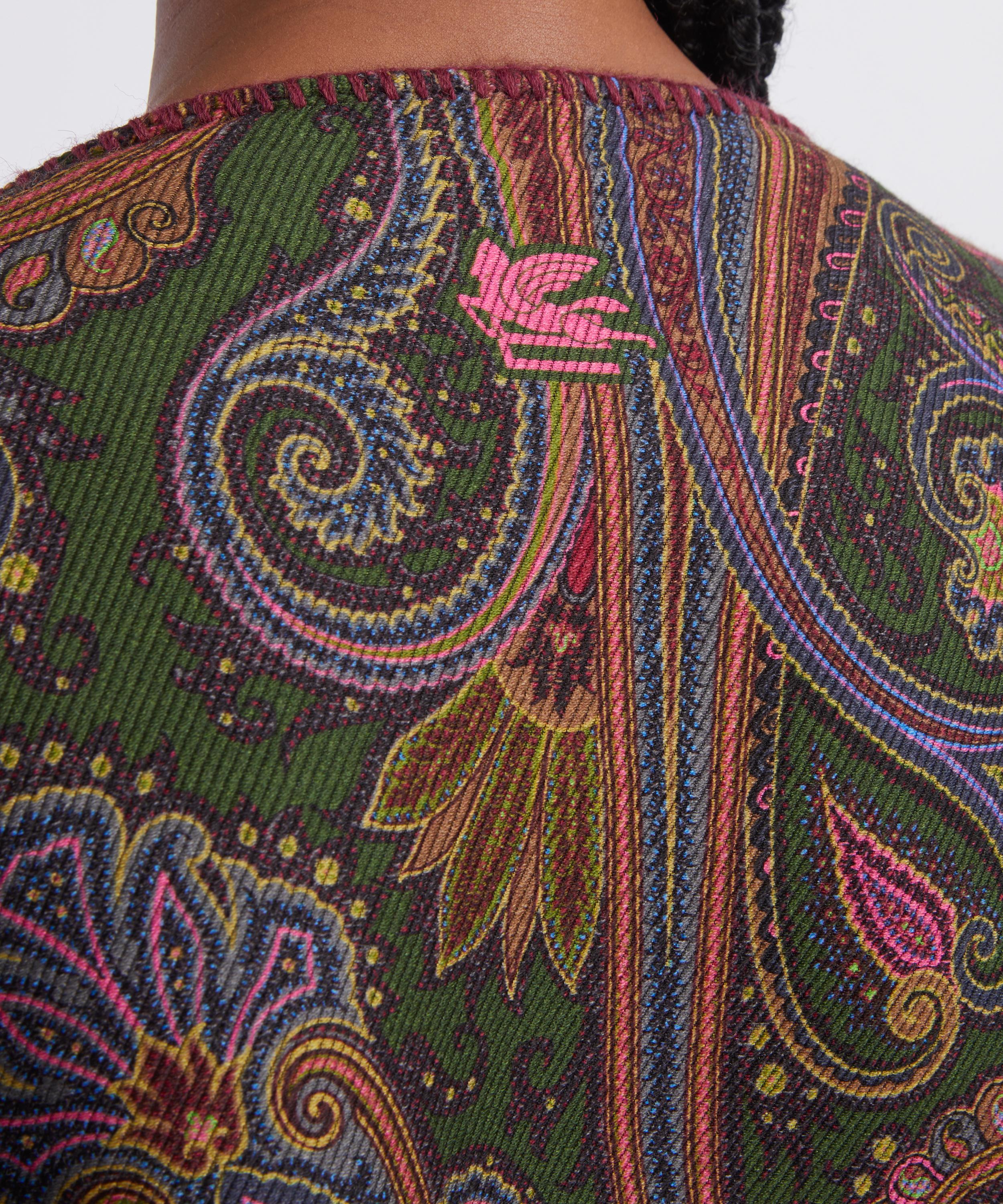 Etro - Reversible Paisley Degrad&eacute; Wool-Blend Cloth Cape image number 4