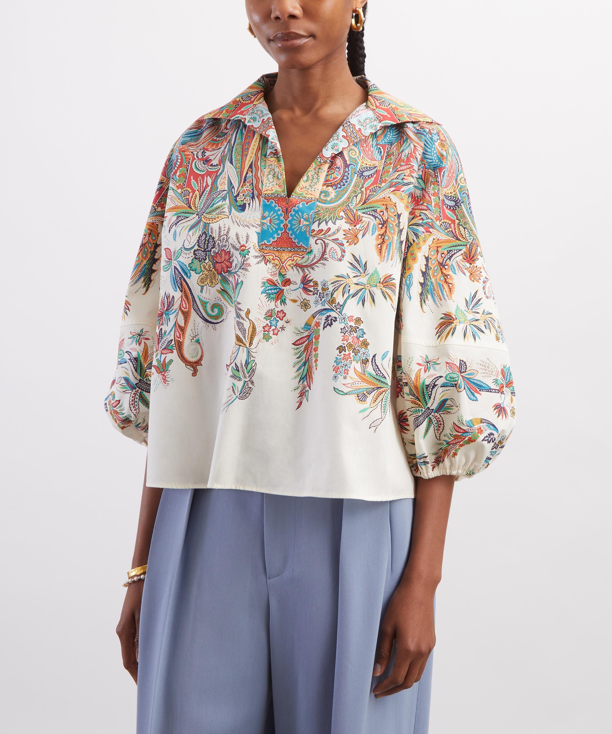 Etro - Paisley Botanical Cotton Blouse image number 2