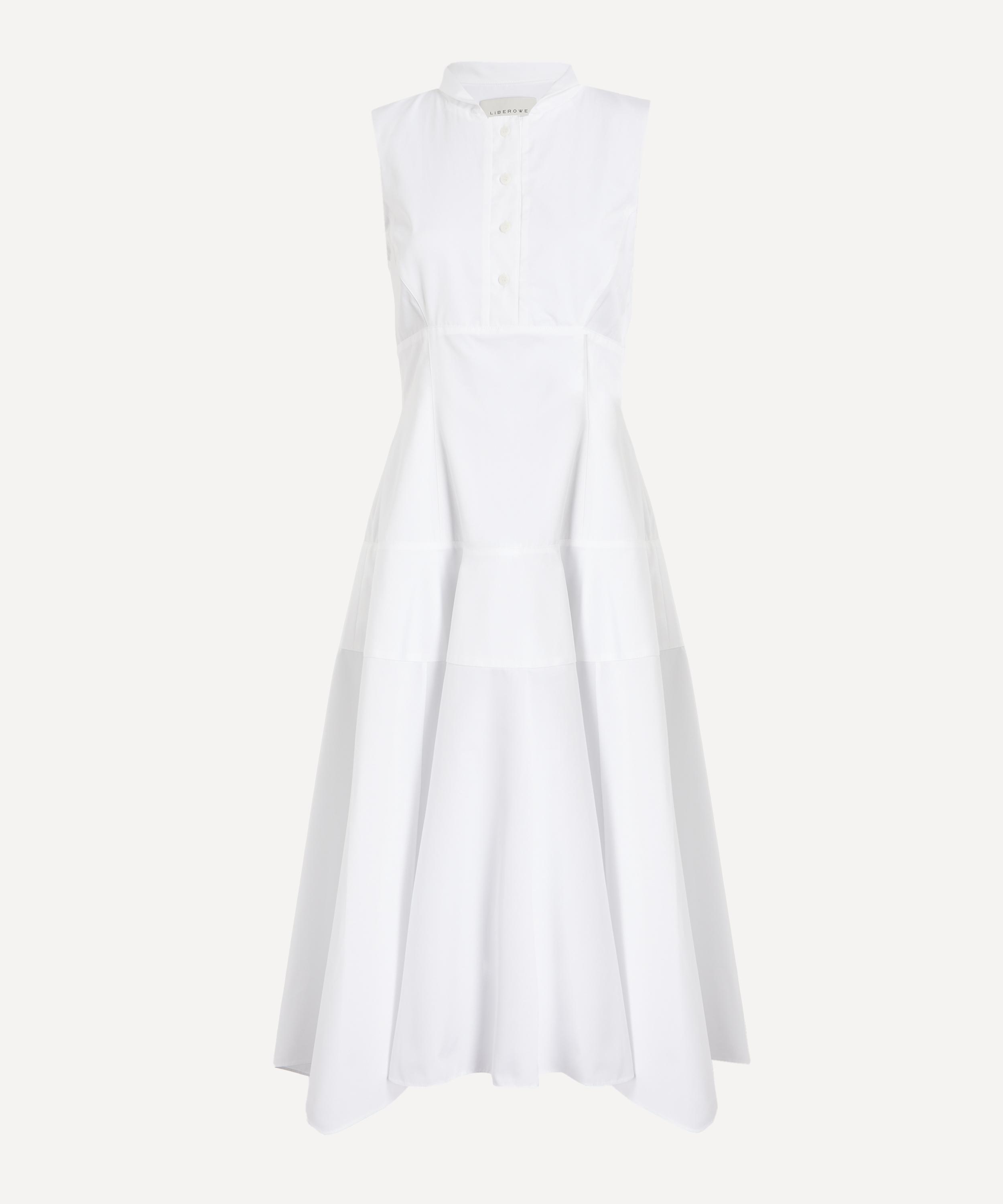 Liberowe - Kenton Collar Cotton Midi Dress image number 0