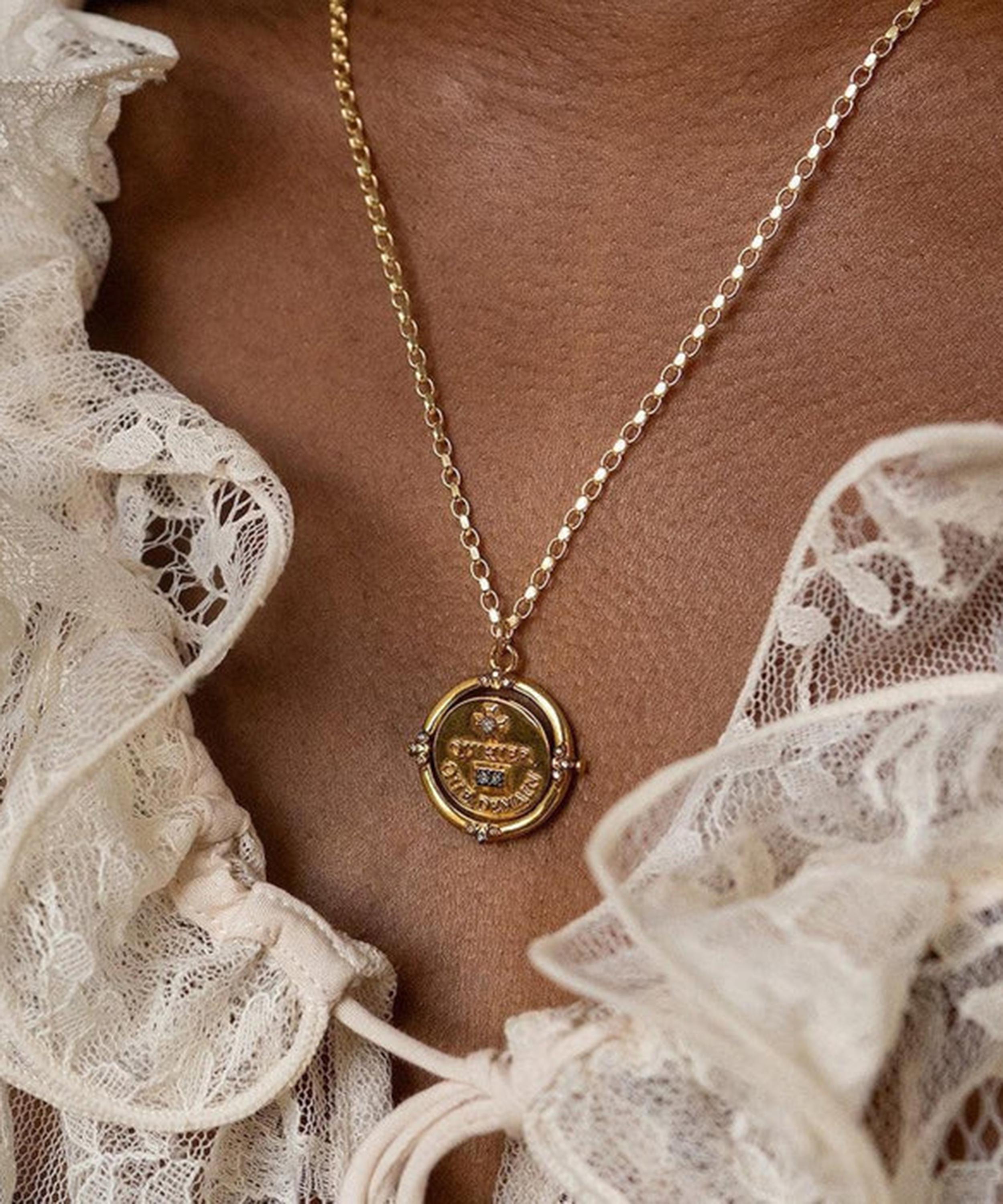 Kirstie Le Marque - Gold-Plated Diamond Eternal Pendant Necklace image number 1