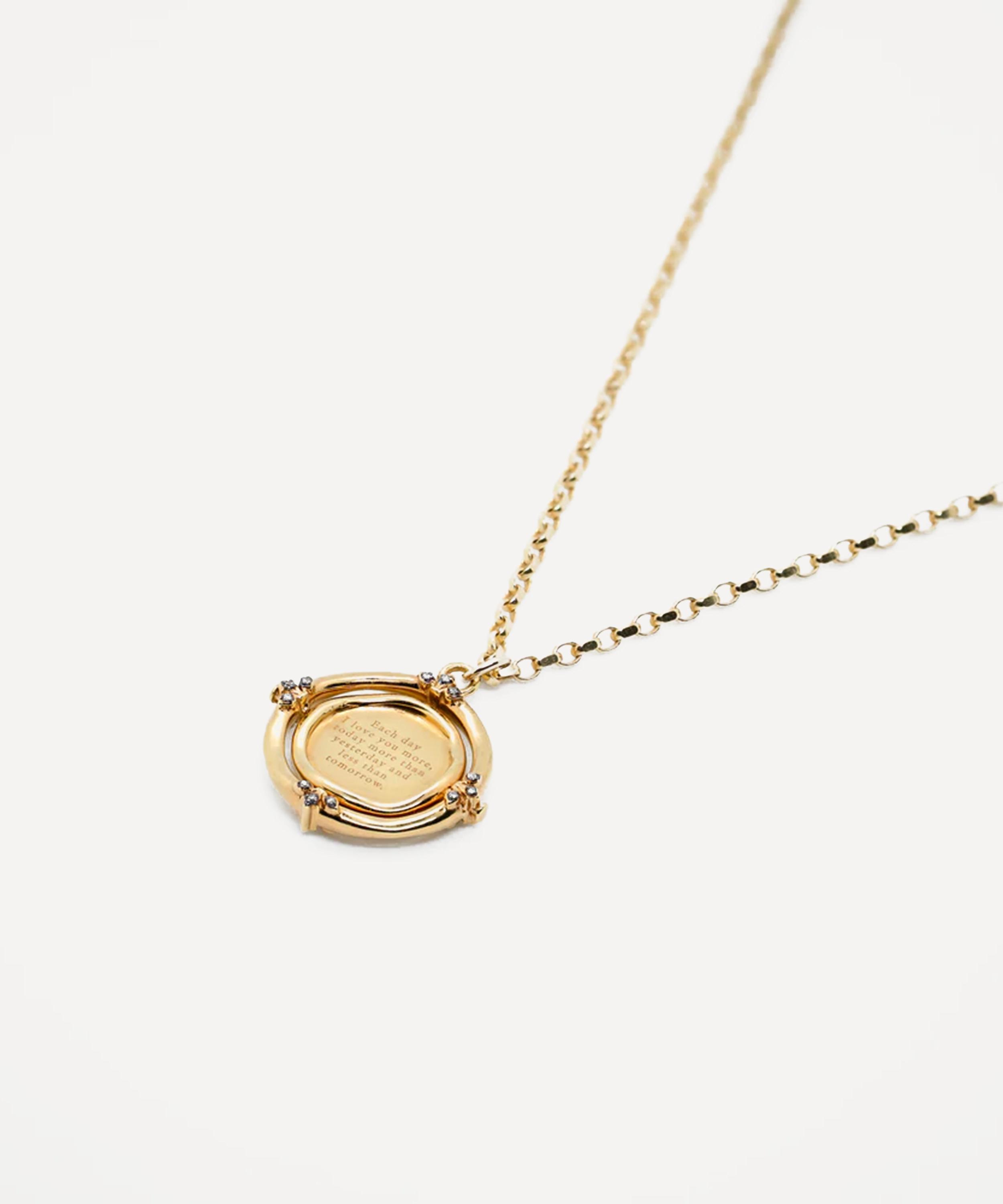 Kirstie Le Marque - Gold-Plated Diamond Eternal Pendant Necklace image number 2