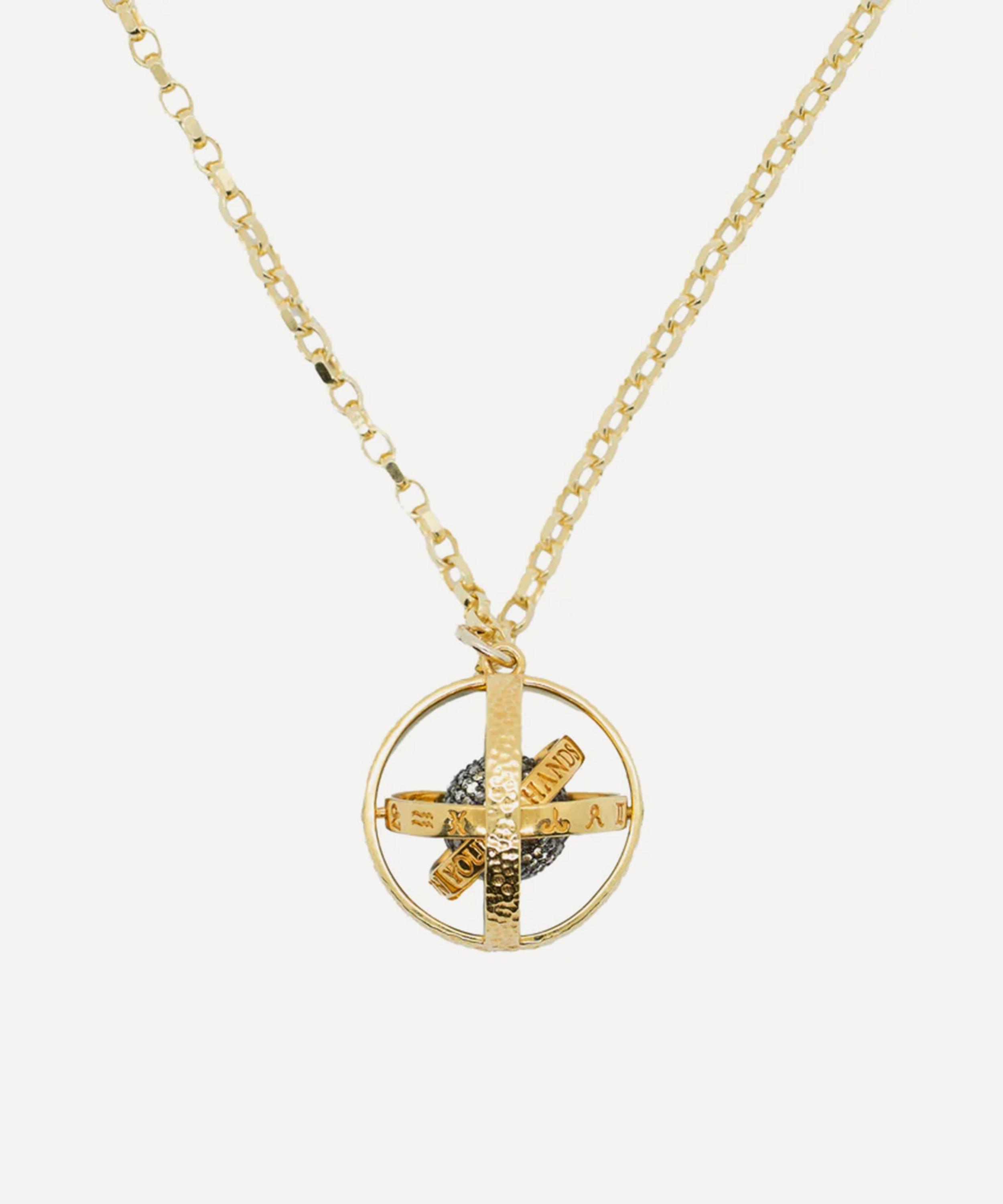 Kirstie Le Marque - Gold-Plated Diamond Orb Pendant Necklace