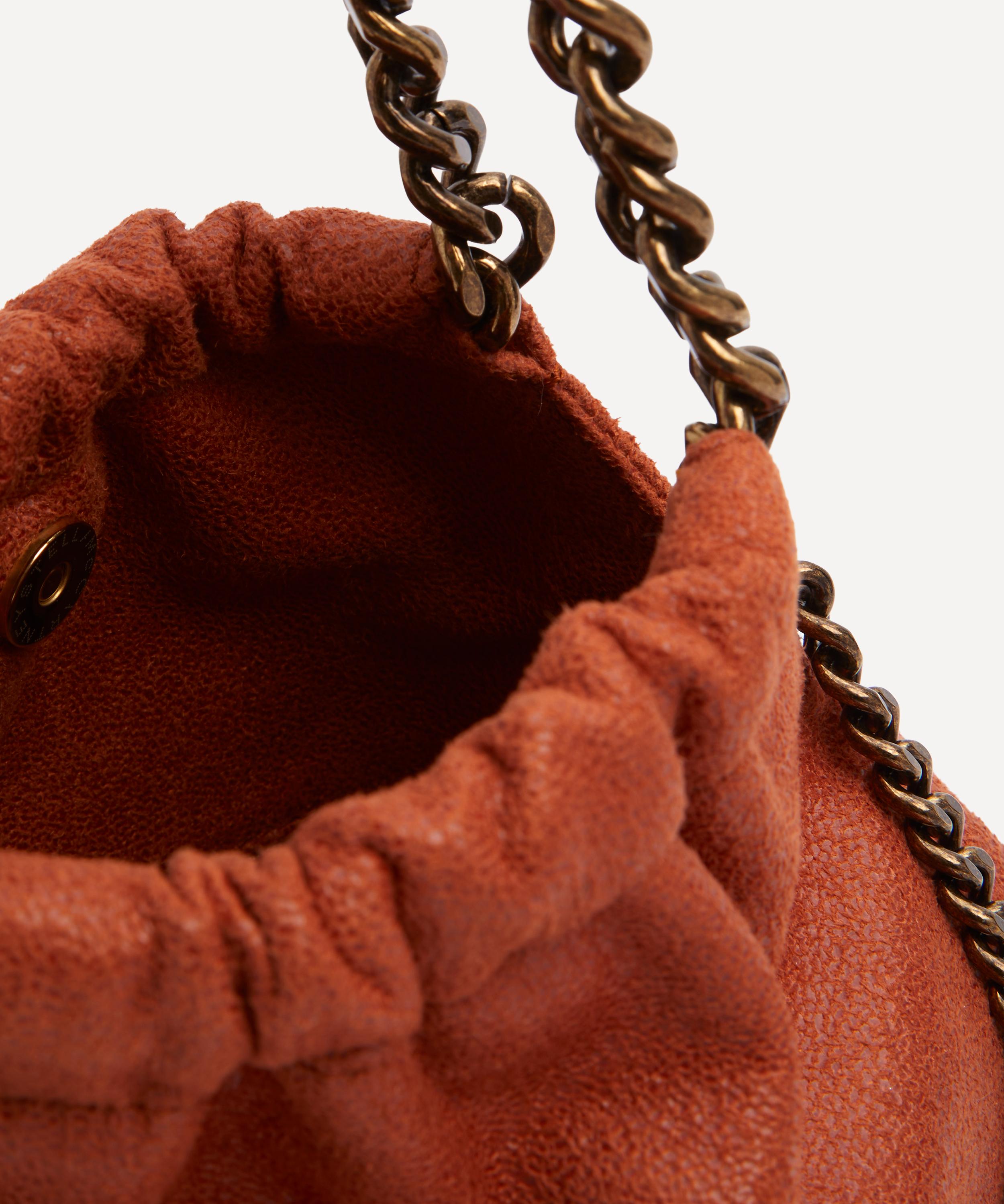 Stella McCartney - Falabella Mini Tangerine Drawstring Bag image number 5