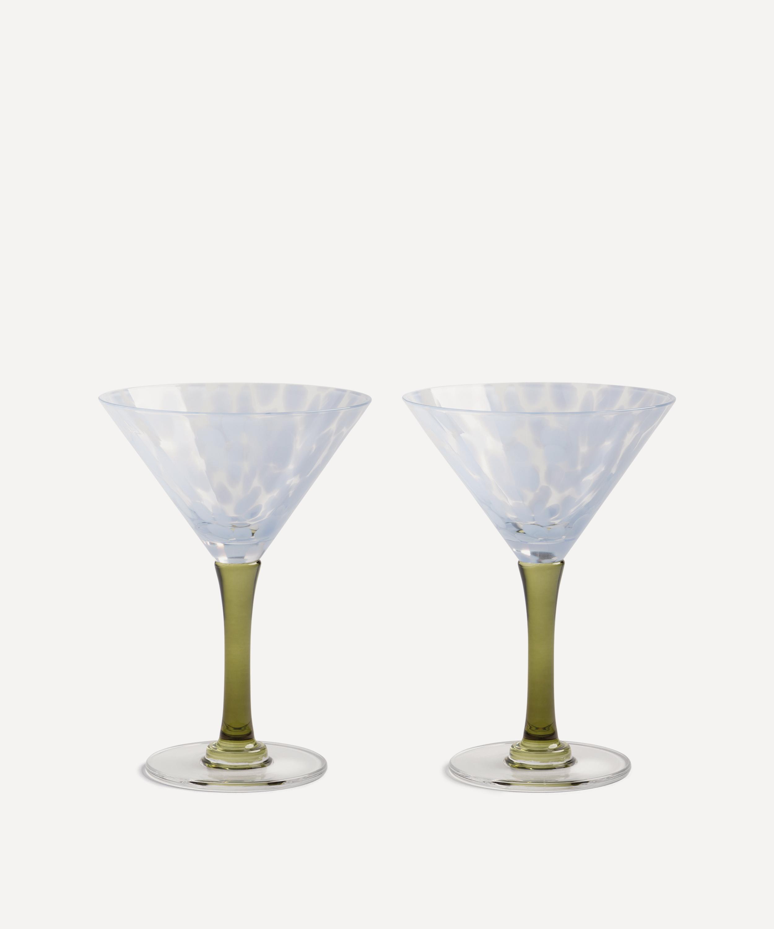 &Klevering - Blue Rialto Tall Glass Set of Two