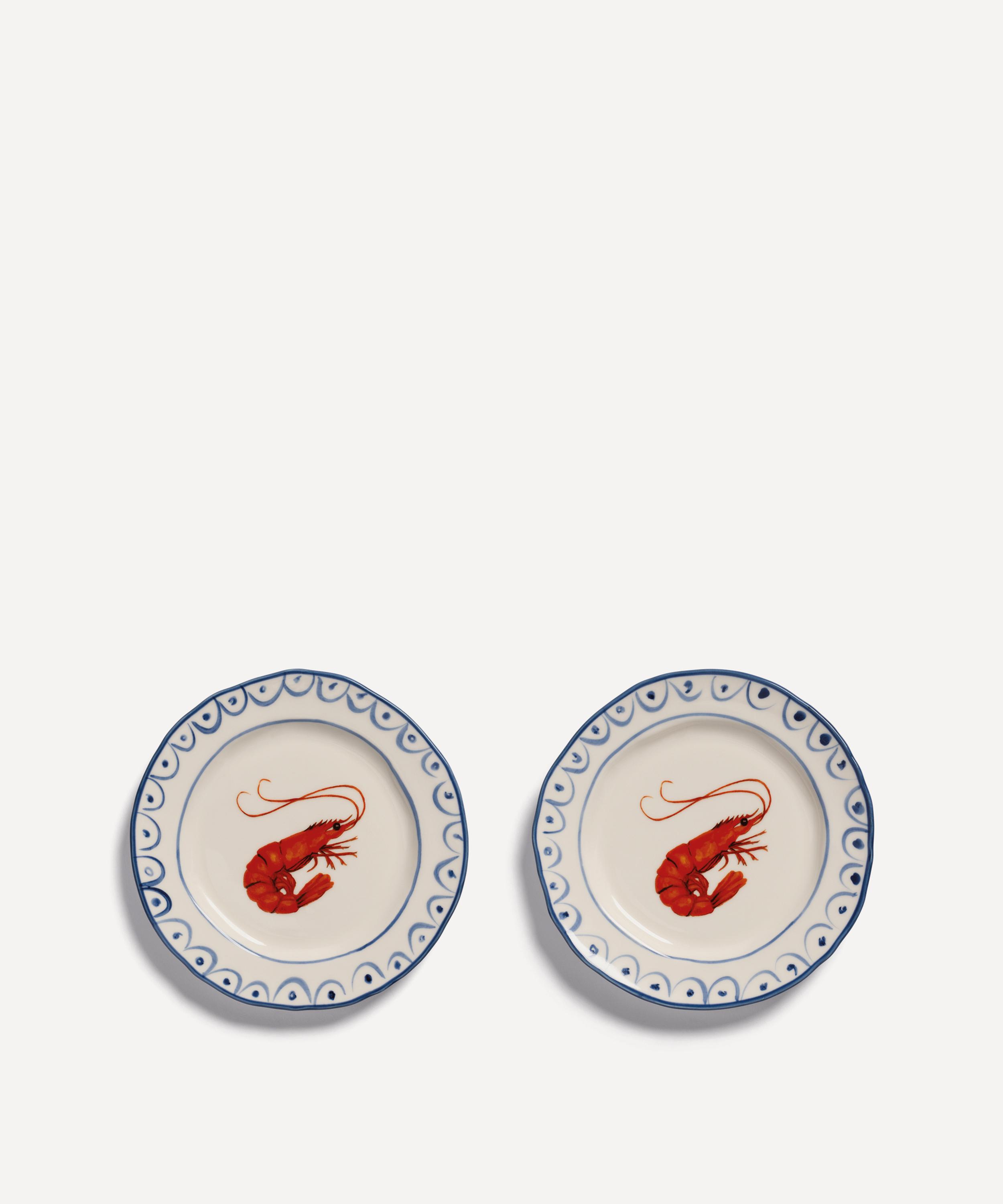 &Klevering - Sir&eacute;ne Crevette Plates Set of Two image number 0