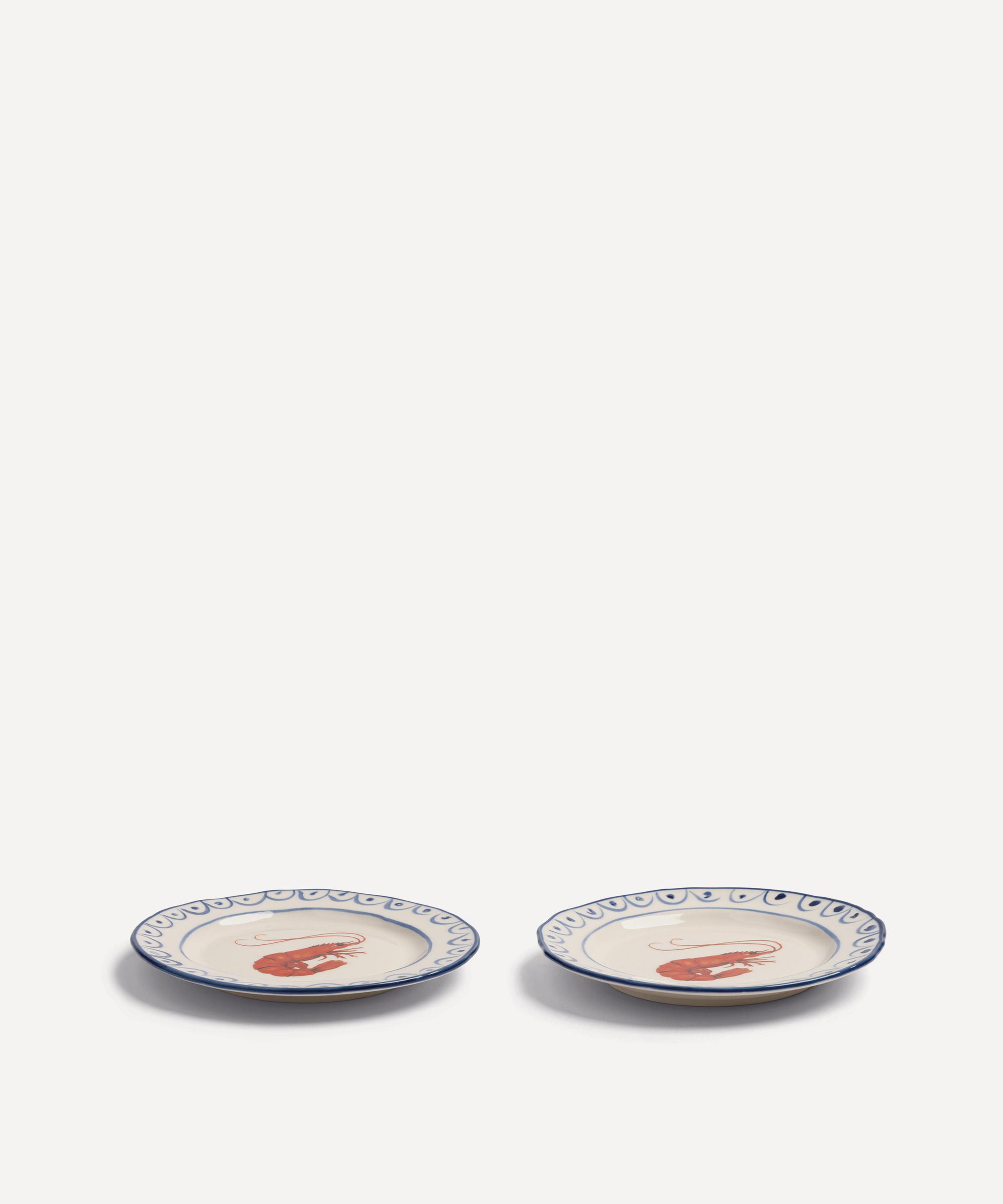 &Klevering - Sir&eacute;ne Crevette Plates Set of Two image number 2