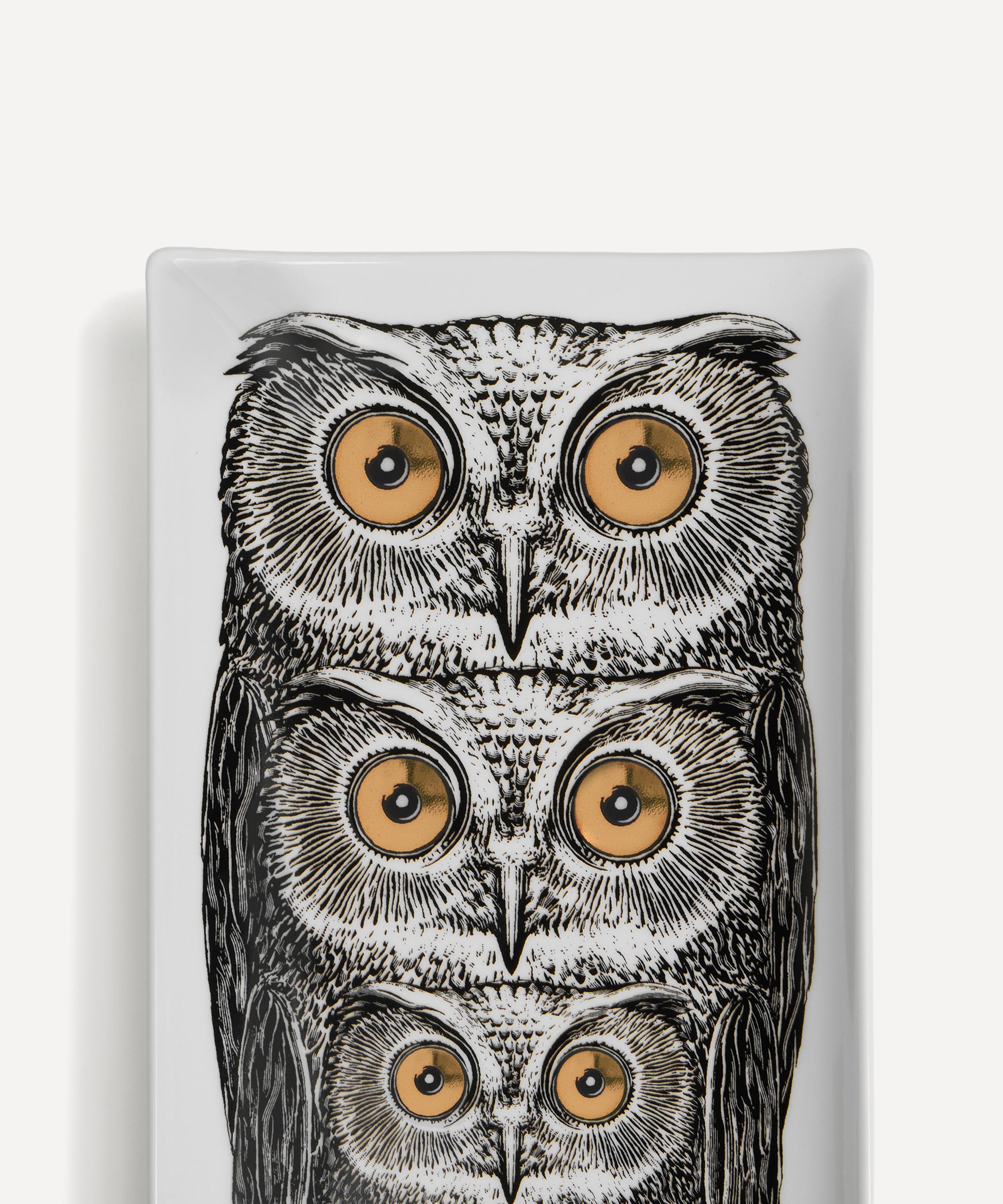 Fornasetti - Civette Rectangular Tray image number 3