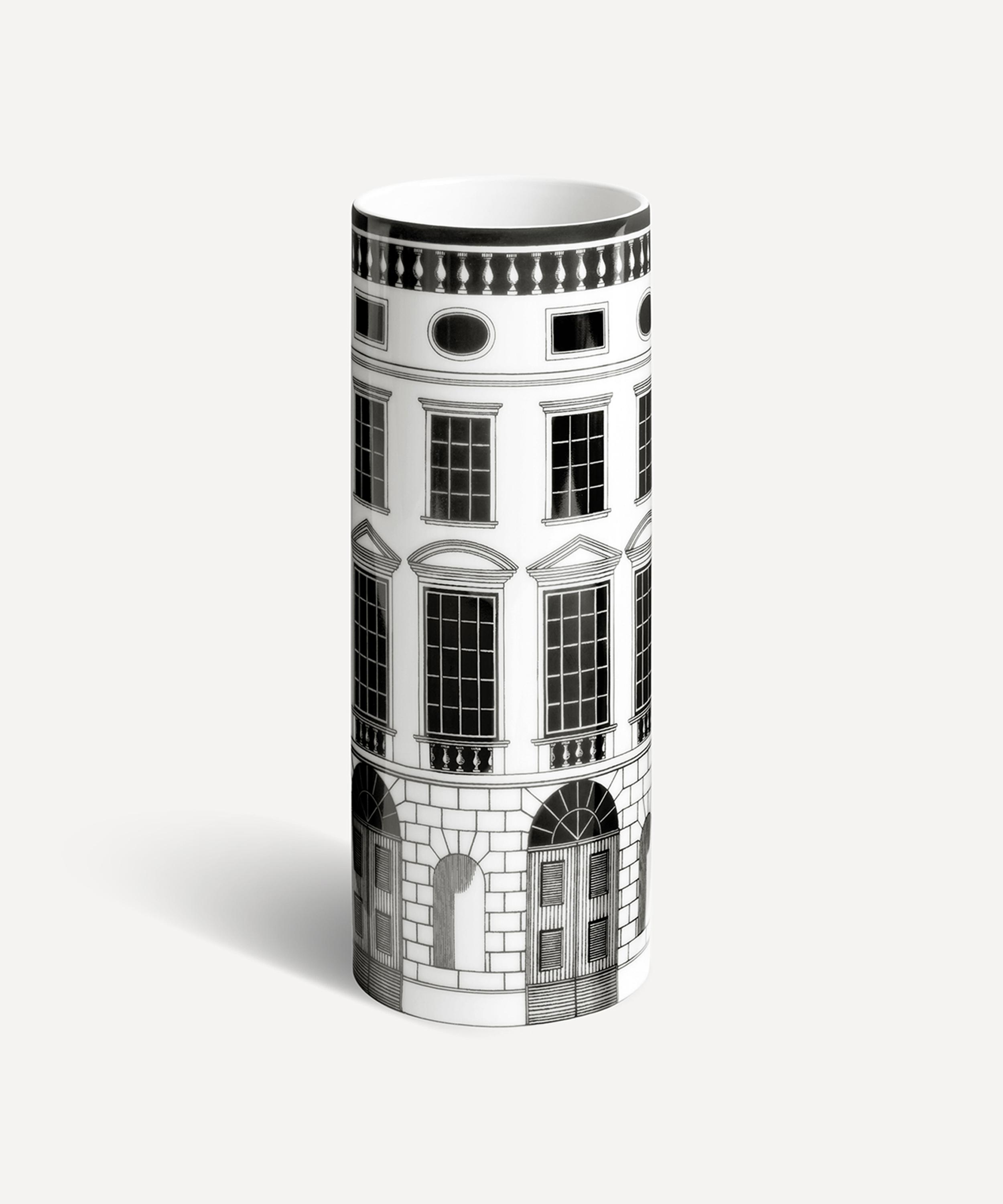 Fornasetti - Architettura Small Cylindrical Vase image number 1