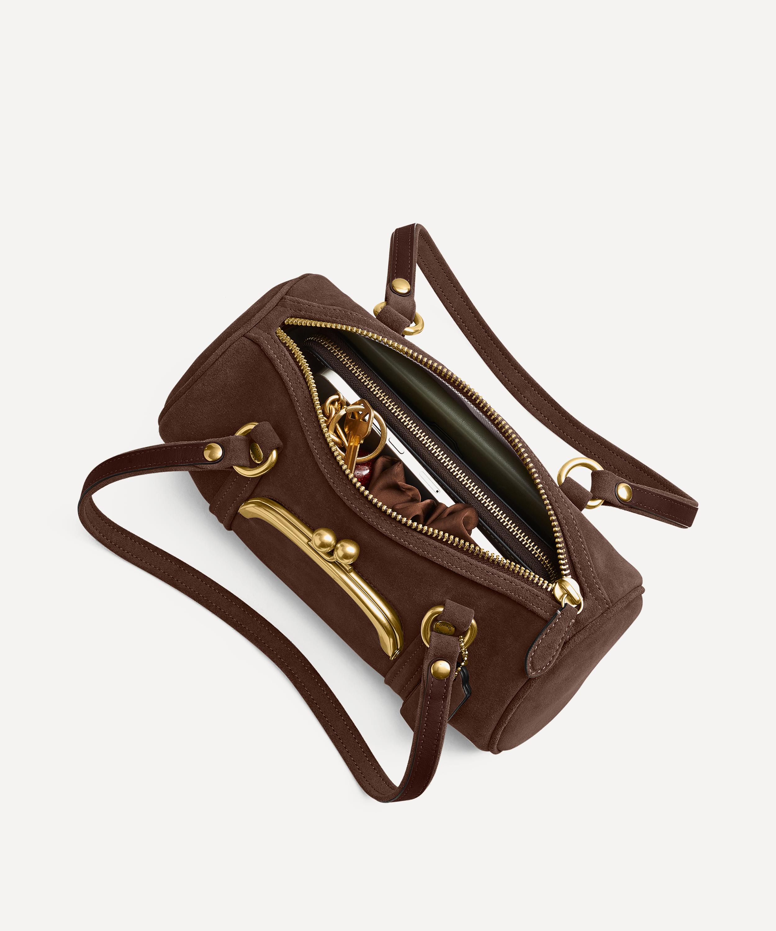 Coach - Kisslock Barrel Suede Shoulder Bag 28 image number 3