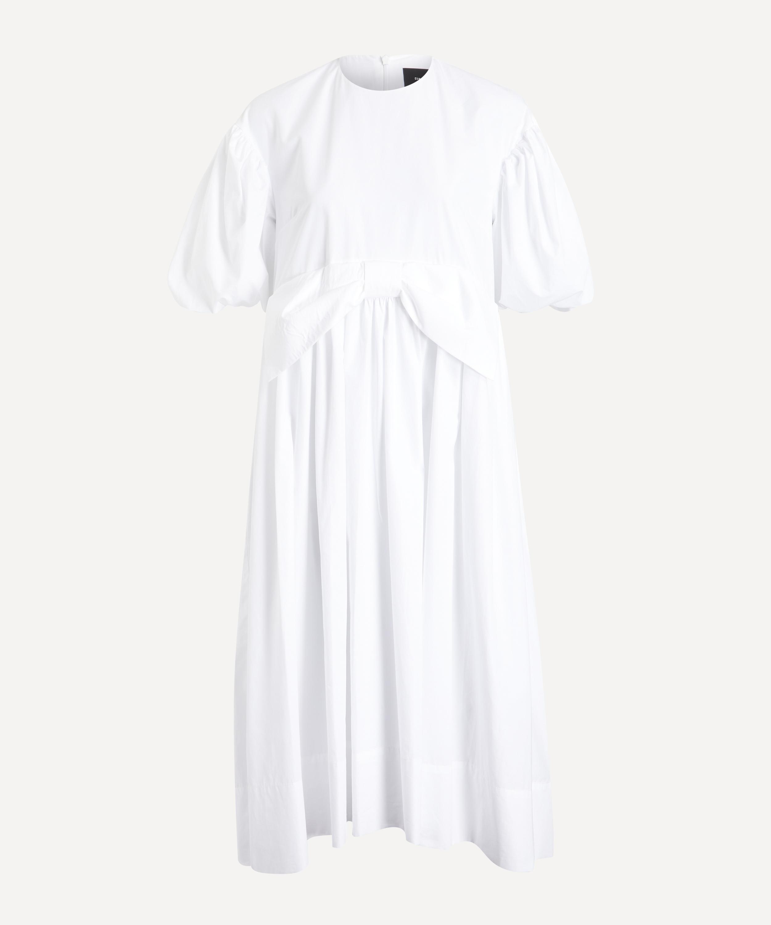Simone Rocha - Puff Sleeve Bow Smock Dress