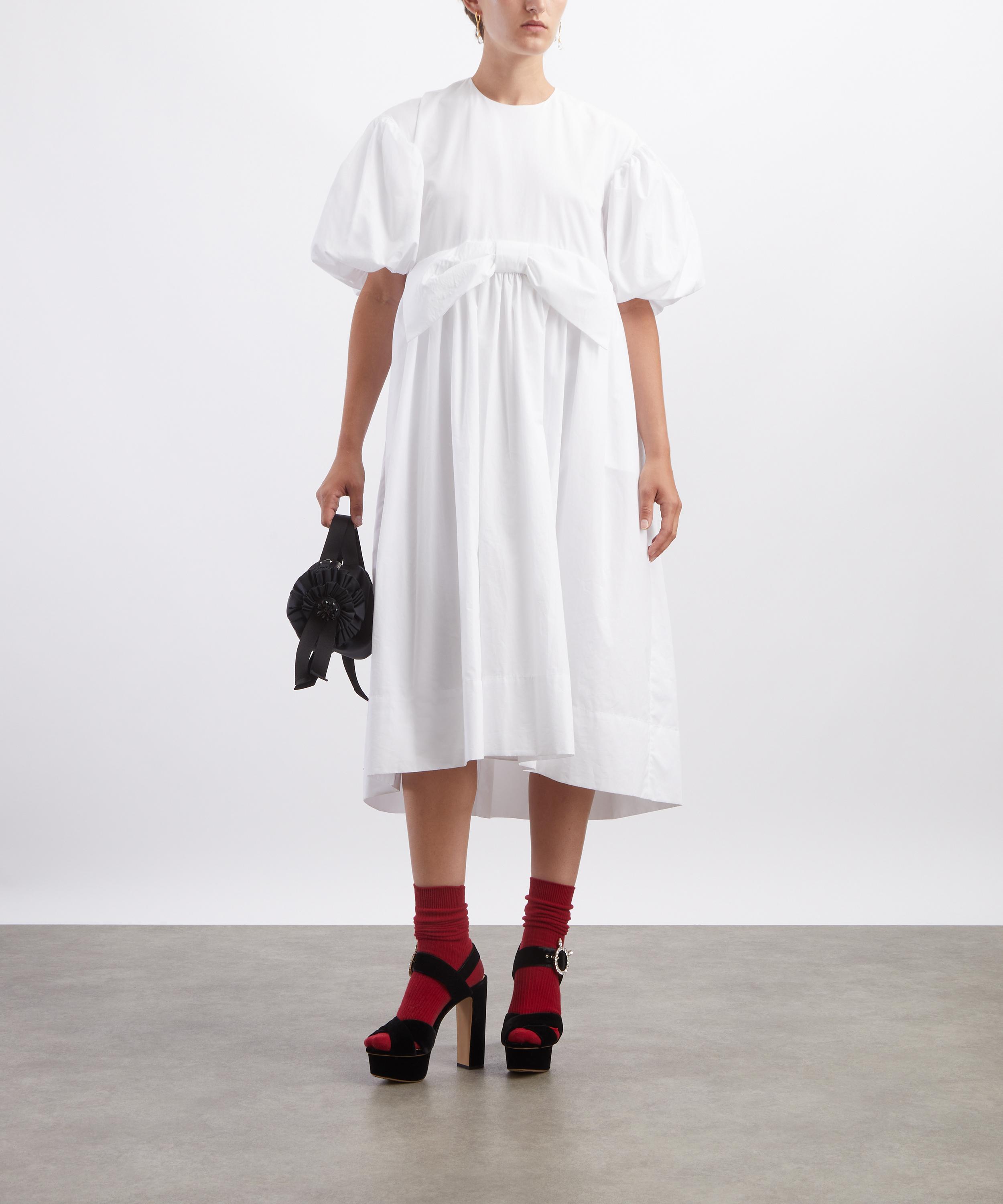 Simone Rocha - Puff Sleeve Bow Smock Dress image number 1