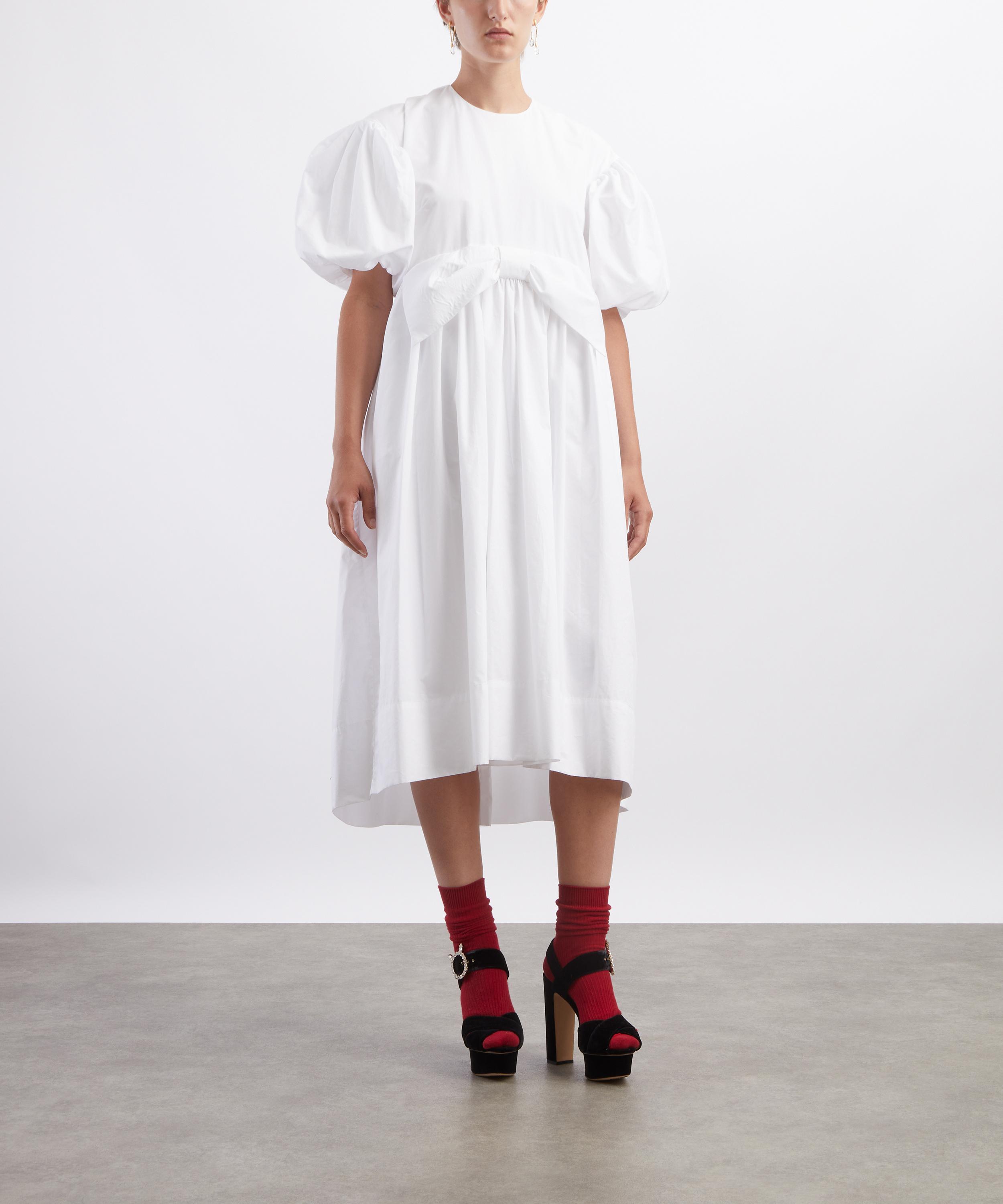 Simone Rocha - Puff Sleeve Bow Smock Dress image number 2