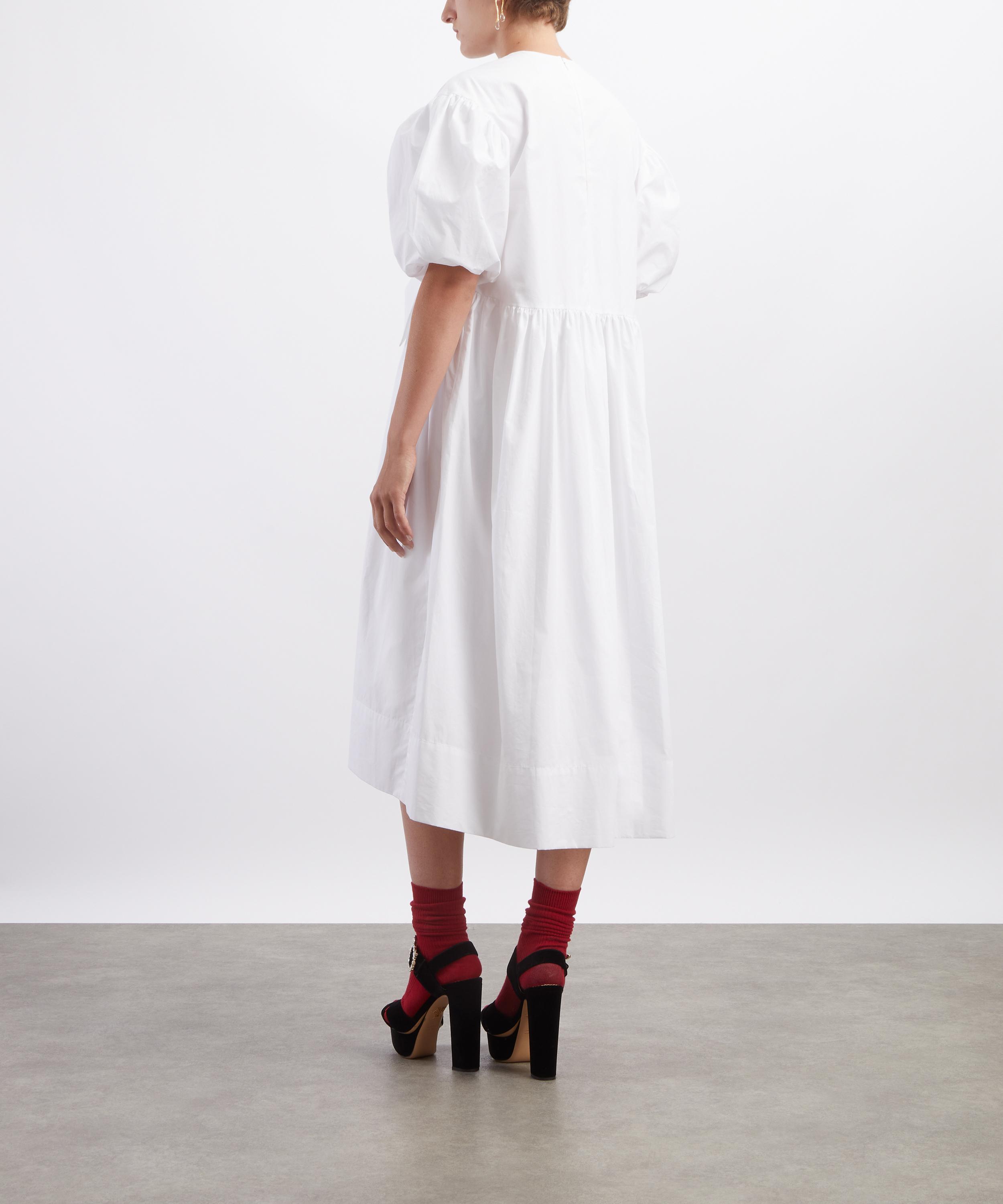 Simone Rocha - Puff Sleeve Bow Smock Dress image number 3