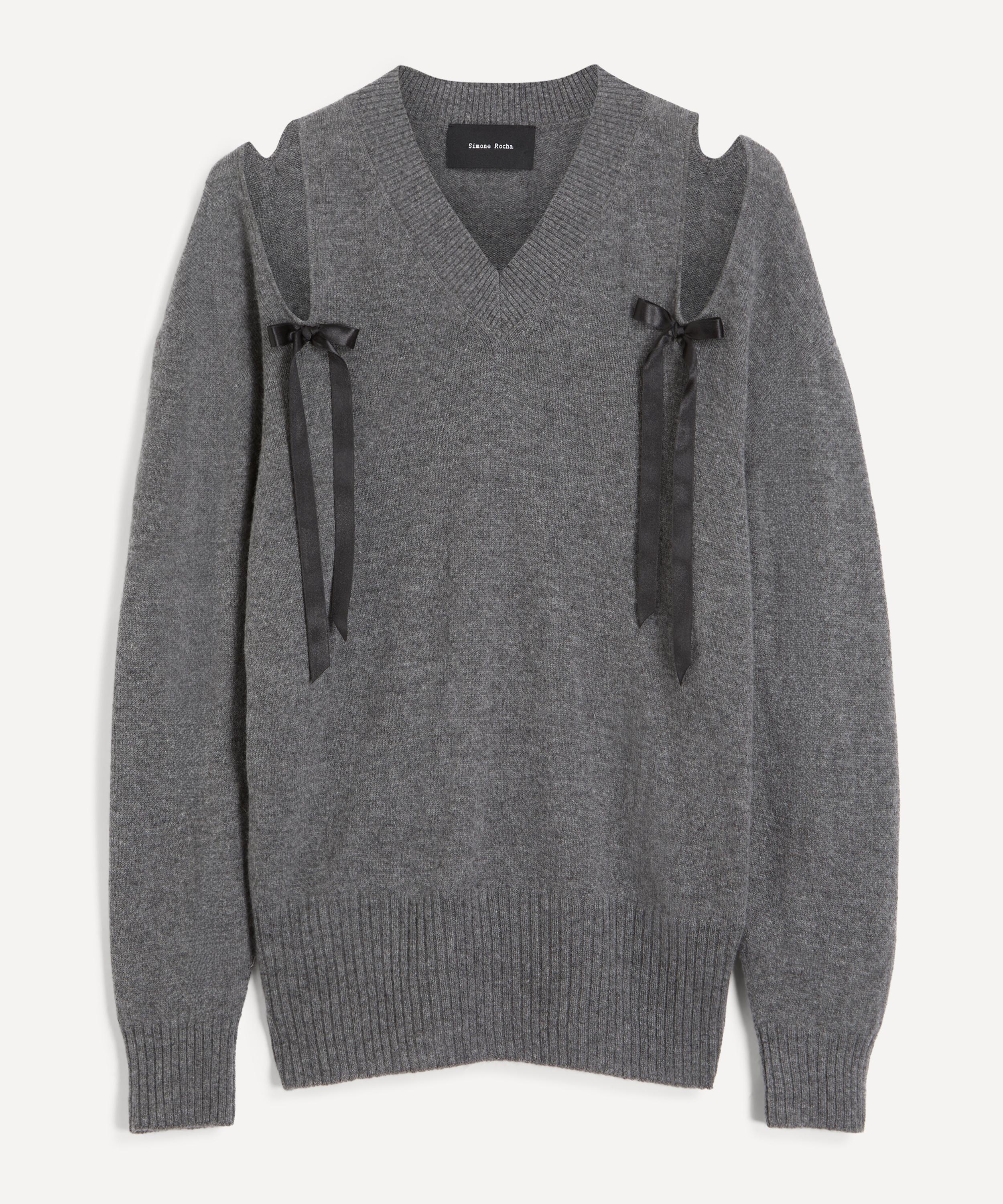 Simone Rocha - Cashmere Cut-out Bow Jumper