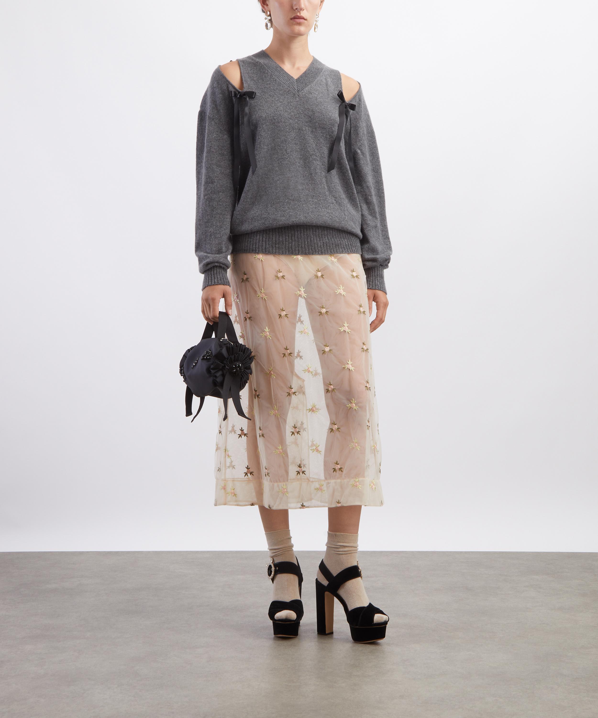 Simone Rocha - Cashmere Cut-out Bow Jumper image number 1