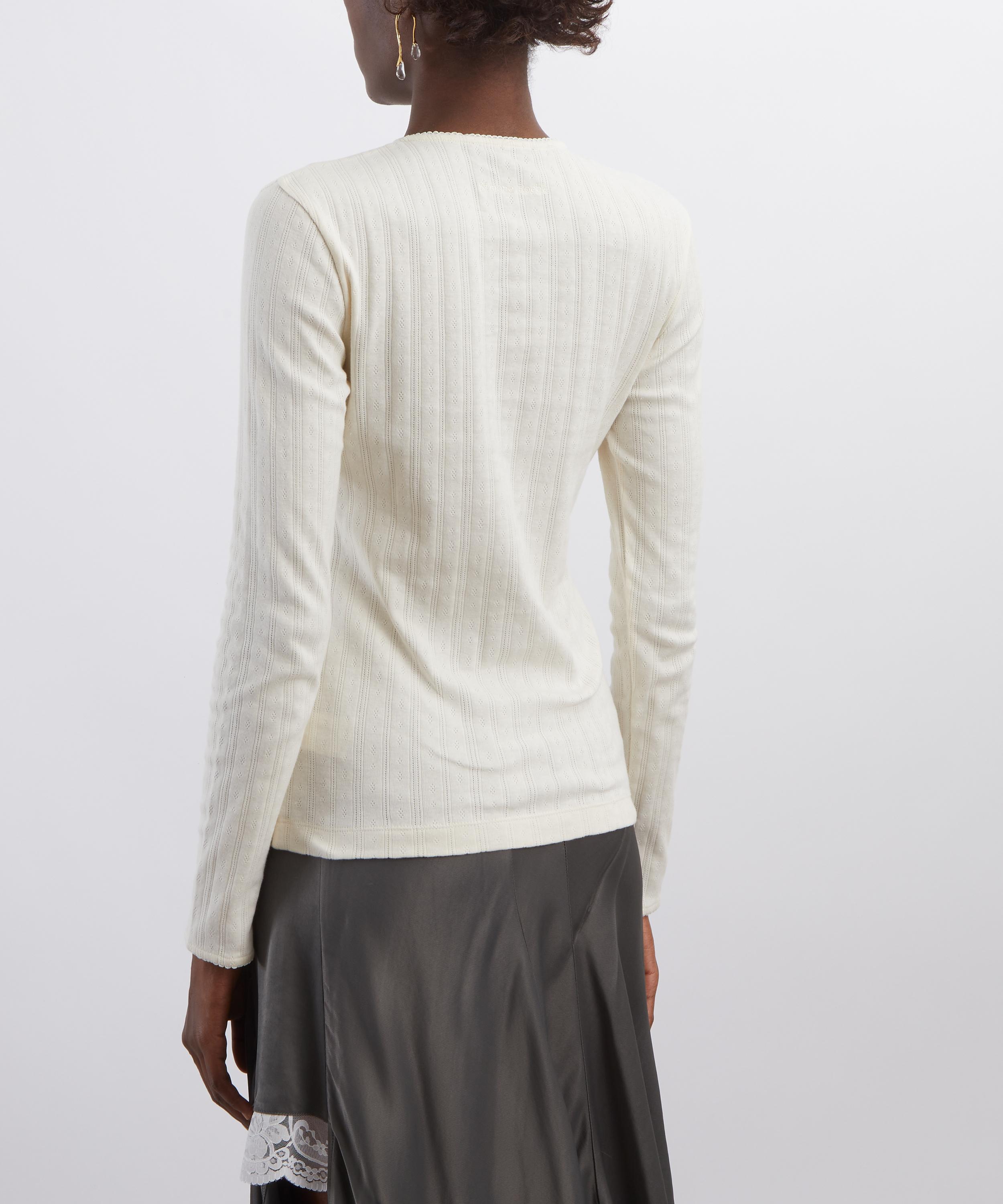 Simone Rocha - Pointelle Embellished Cardigan image number 3