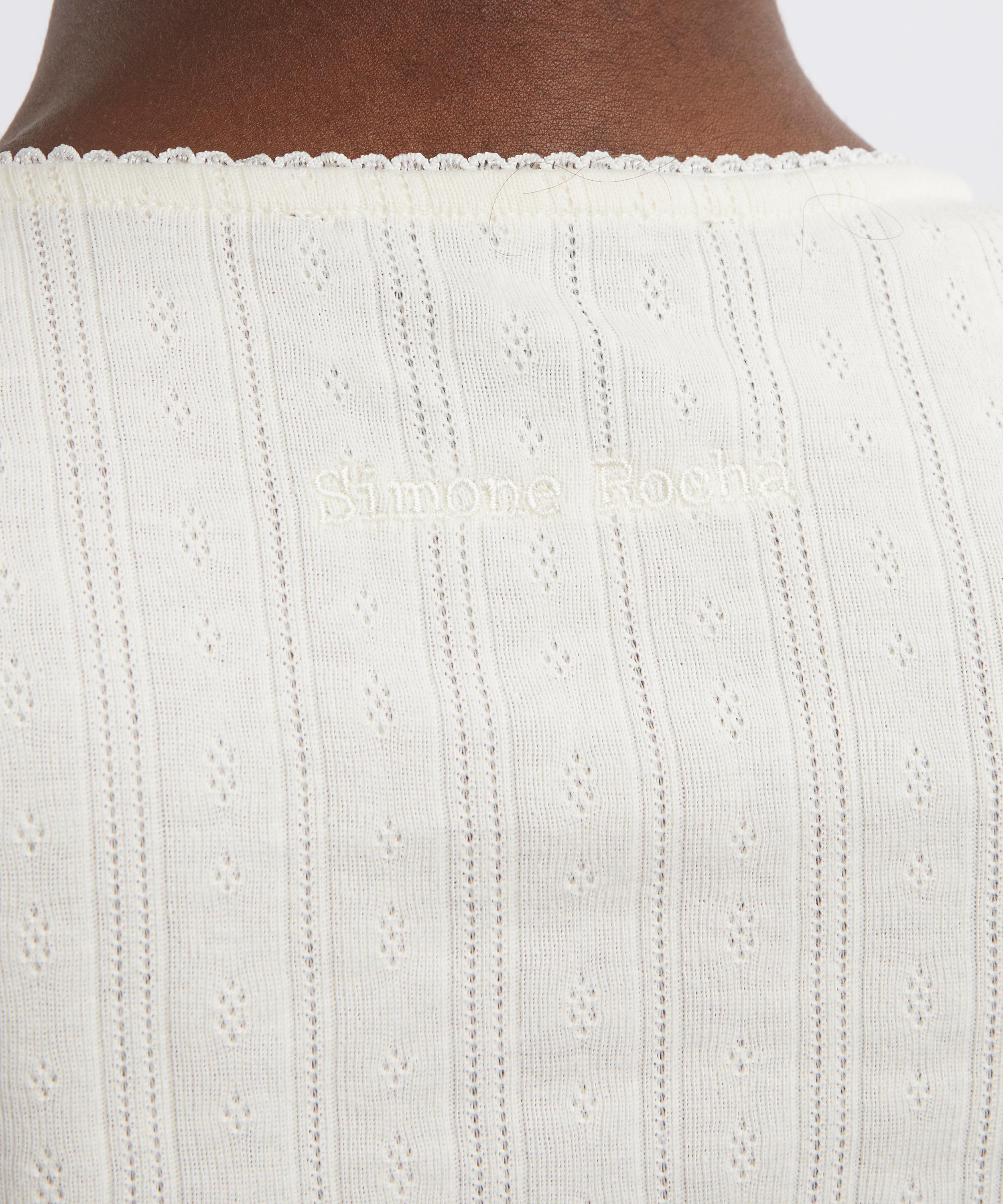 Simone Rocha - Pointelle Embellished Cardigan image number 4