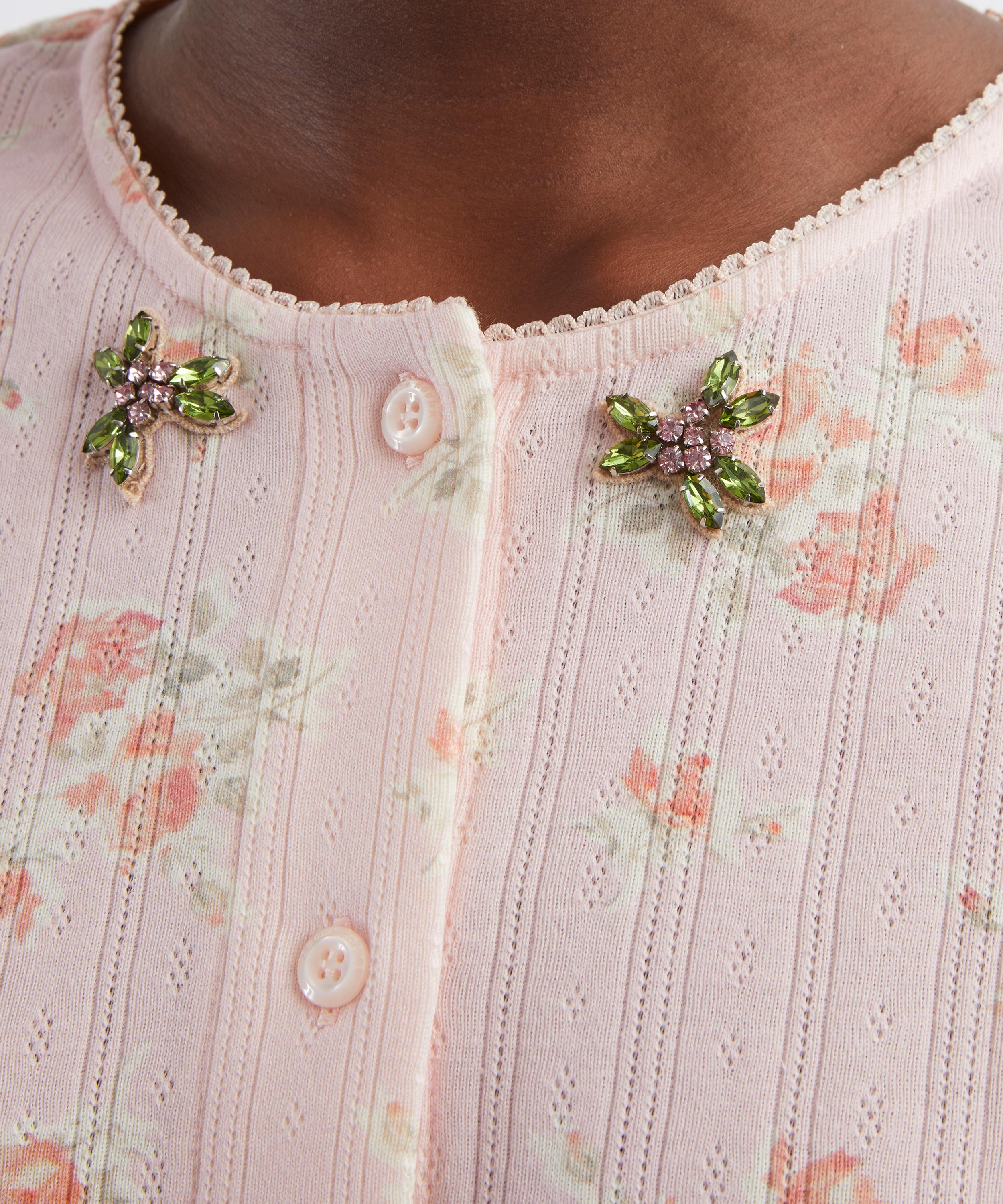 Simone Rocha - Pointelle Puff-Sleeve Cardigan image number 4