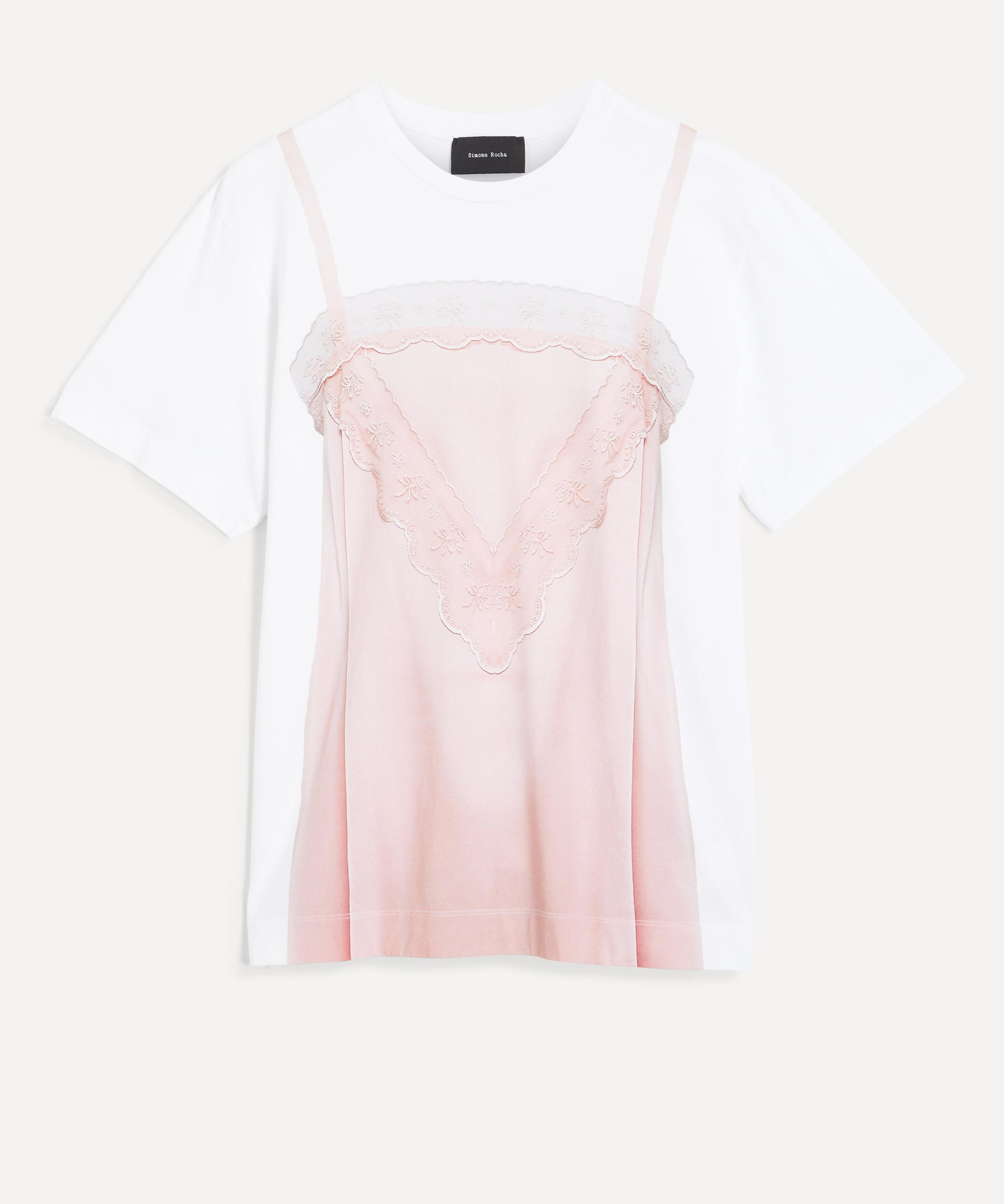 Simone Rocha - T-shirt Trompe L'oeil Print