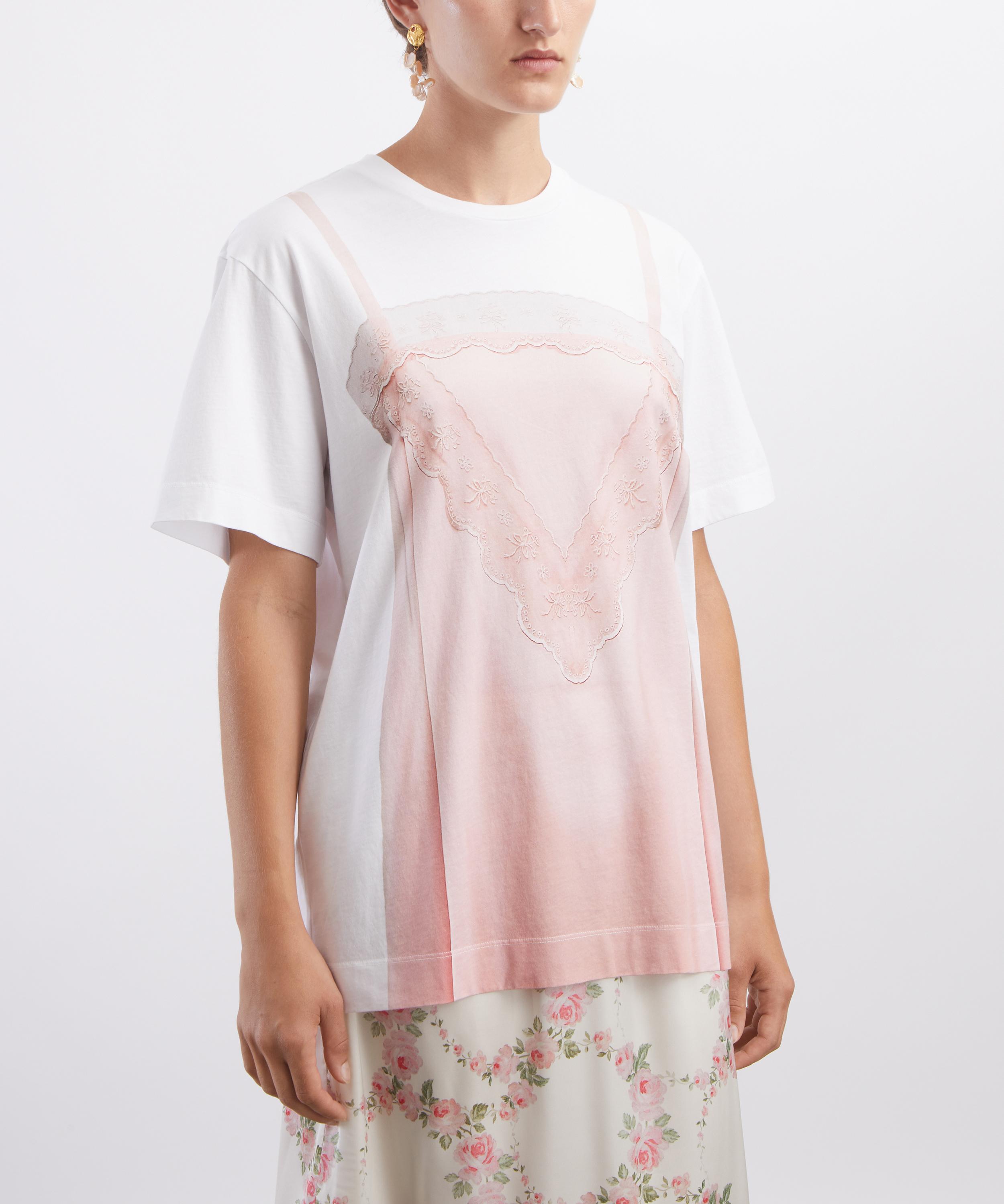 Simone Rocha - T-shirt Trompe L'oeil Print image number 2
