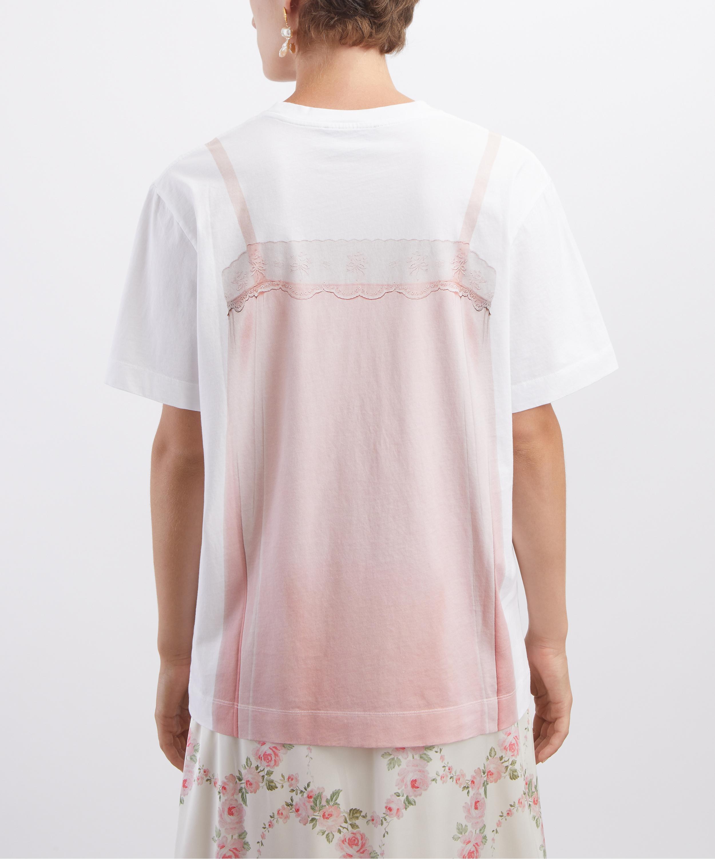 Simone Rocha - T-shirt Trompe L'oeil Print image number 3