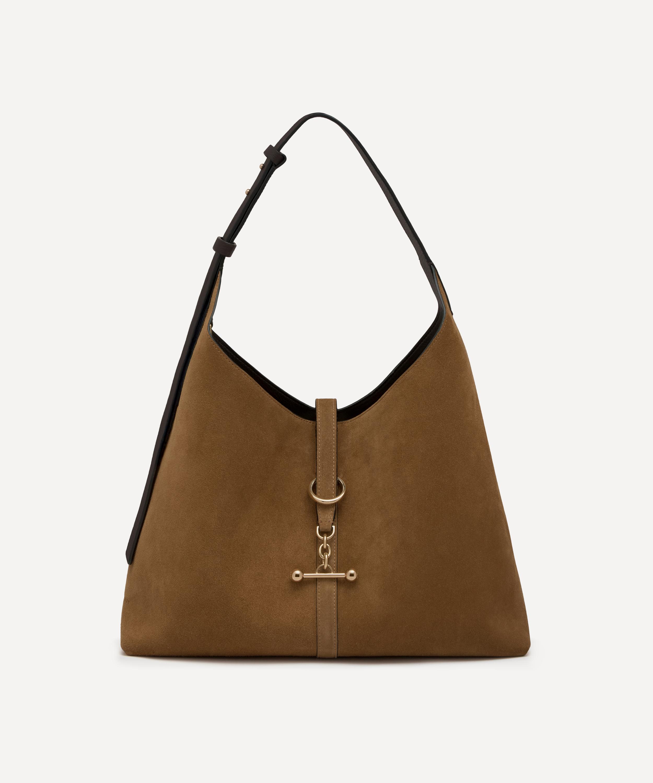 Strathberry - Kite Hobo Maxi Toffee Suede Shoulder Bag