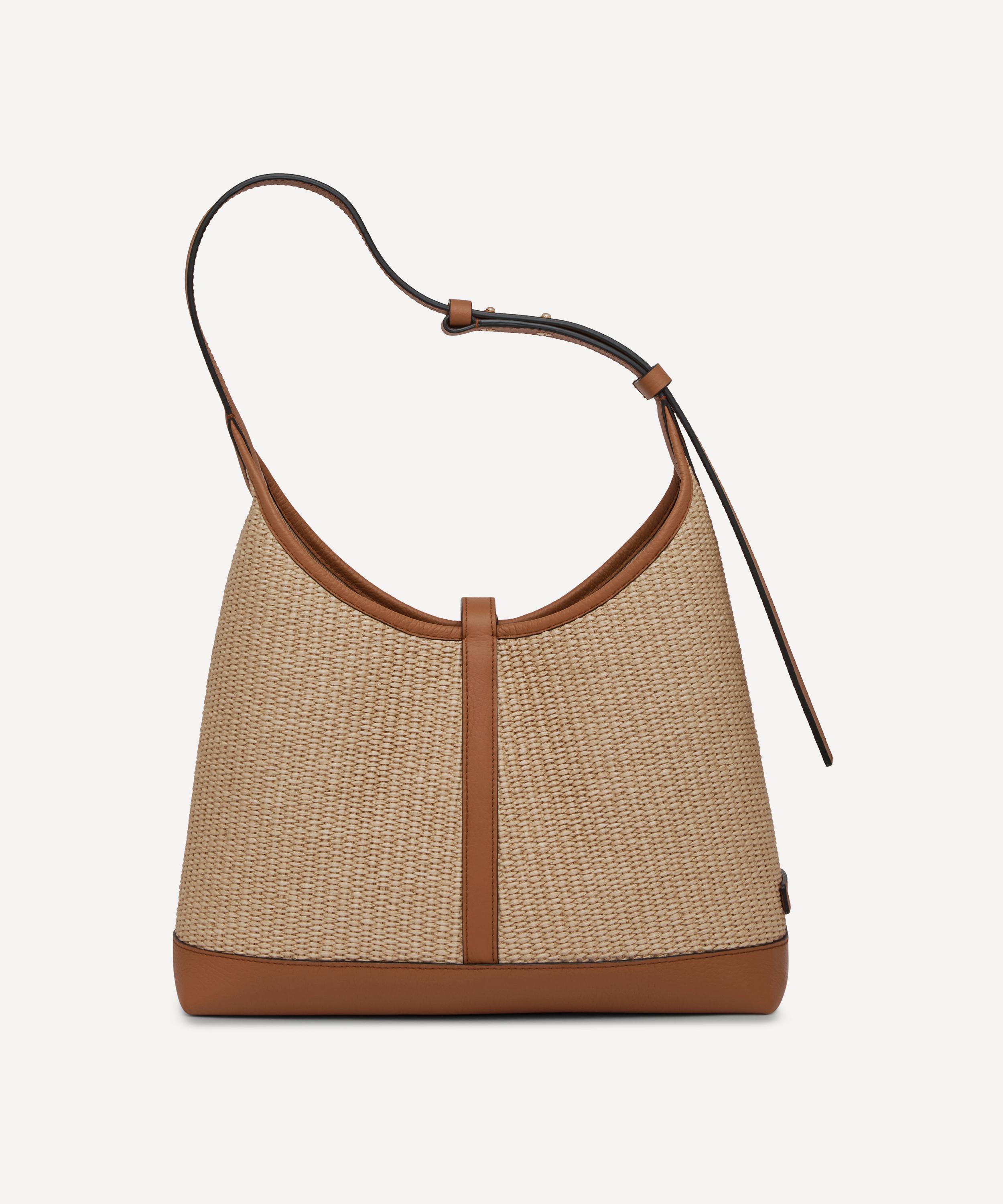 Strathberry - Kite Hobo Raffia Shoulder Bag image number 5