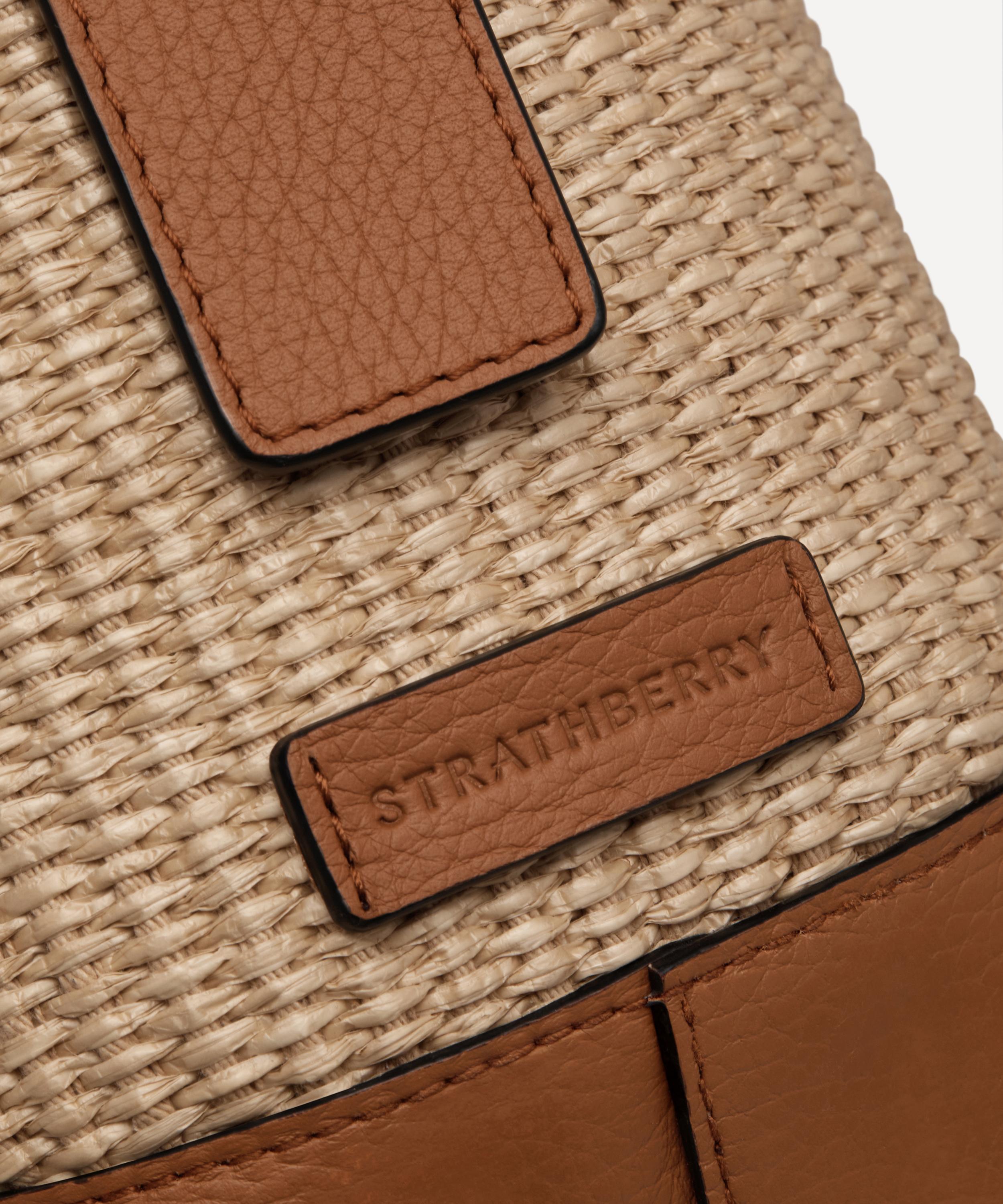 Strathberry - Kite Hobo Raffia Shoulder Bag image number 6