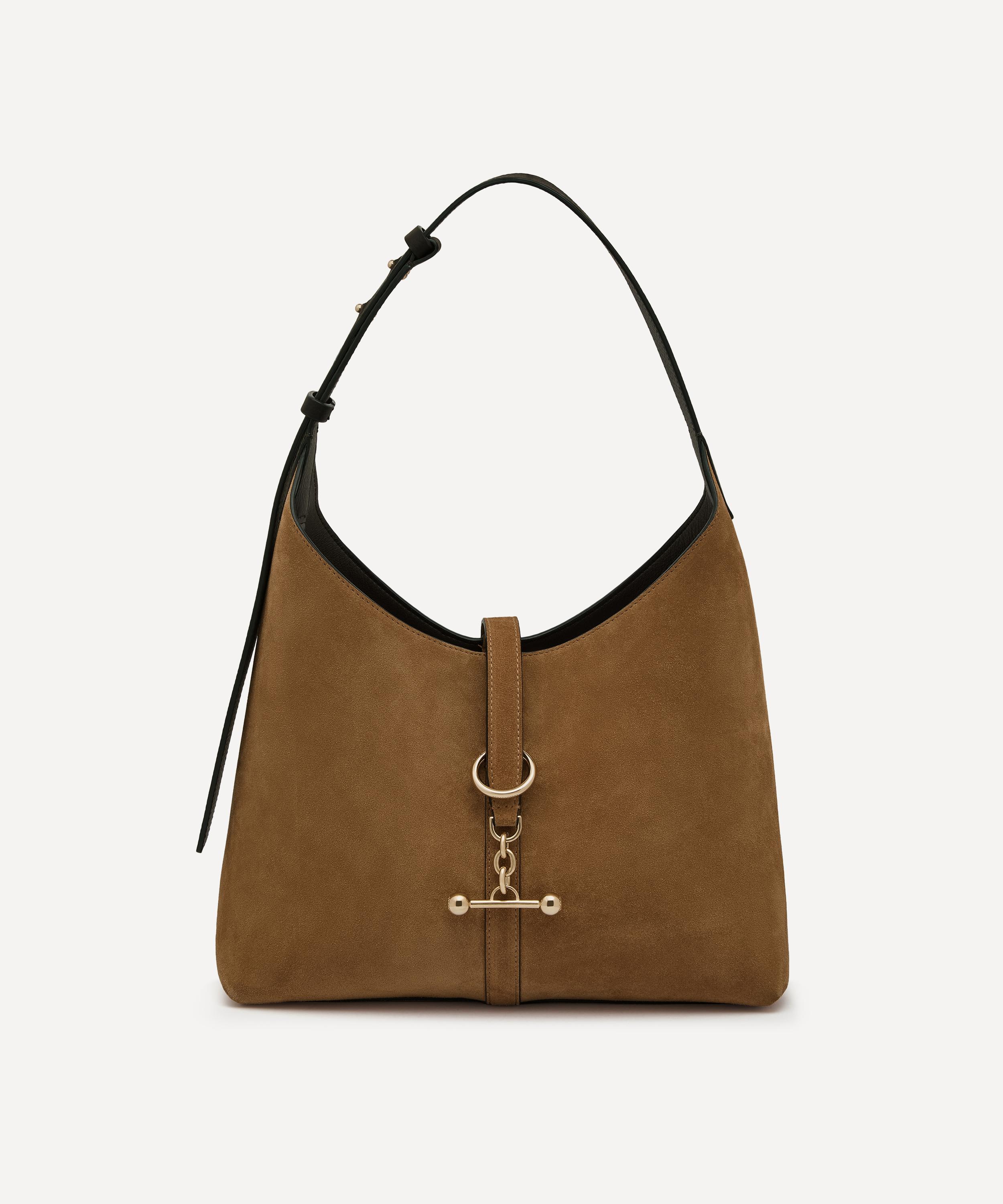 Strathberry - Kite Hobo Toffee Suede Shoulder Bag