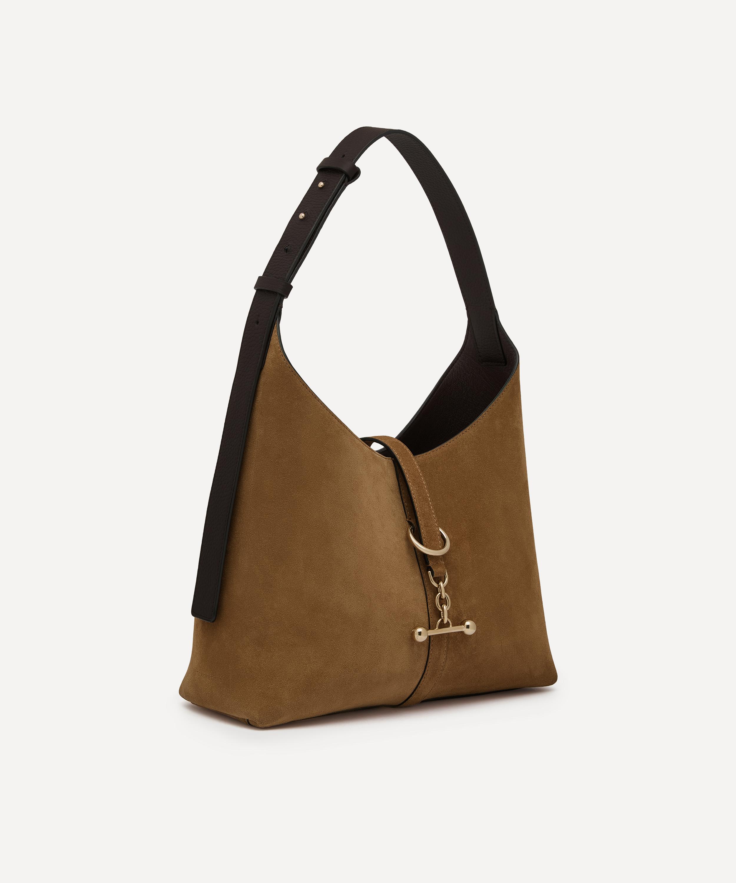 Strathberry - Kite Hobo Toffee Suede Shoulder Bag image number 3