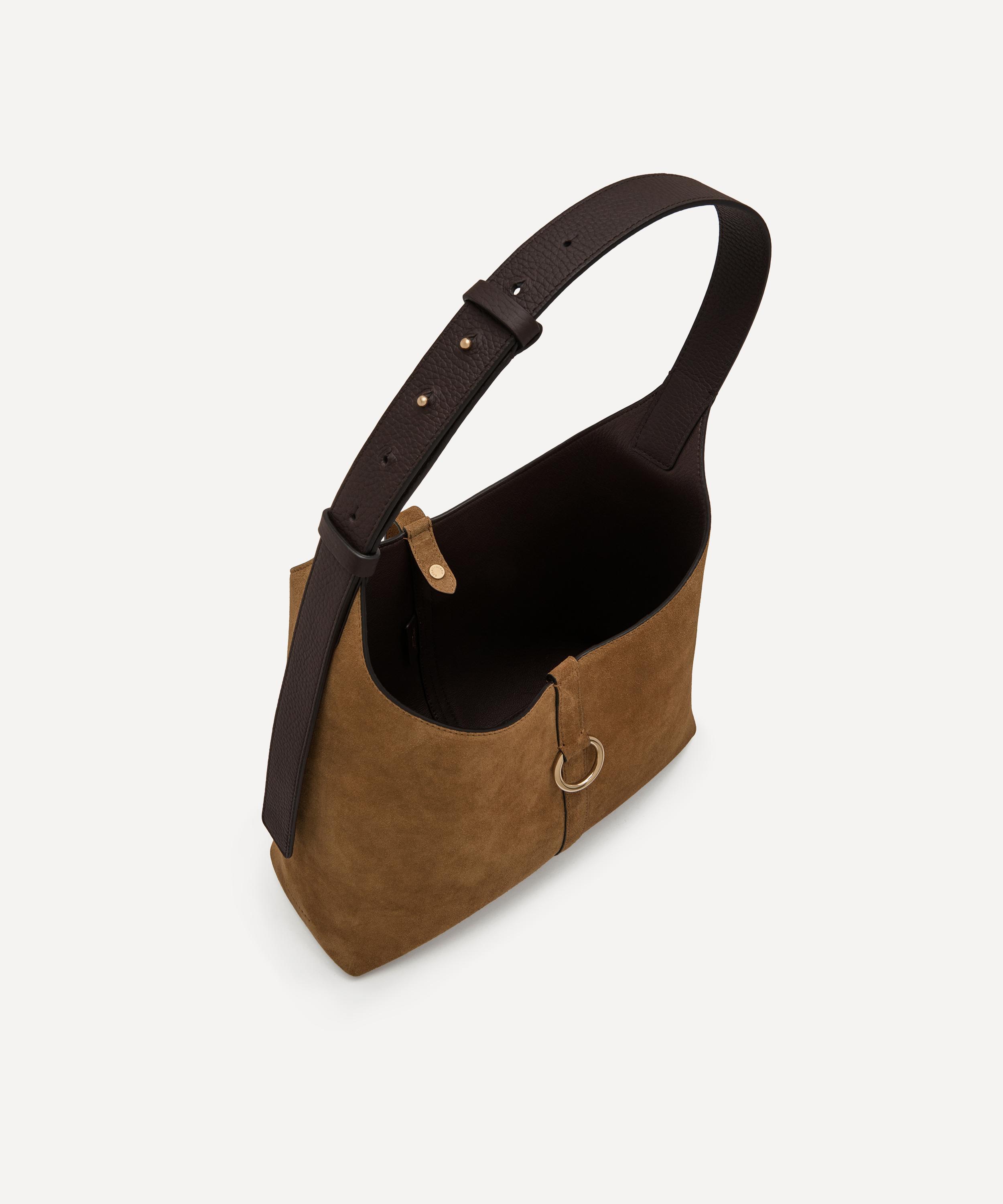 Strathberry - Kite Hobo Toffee Suede Shoulder Bag image number 4