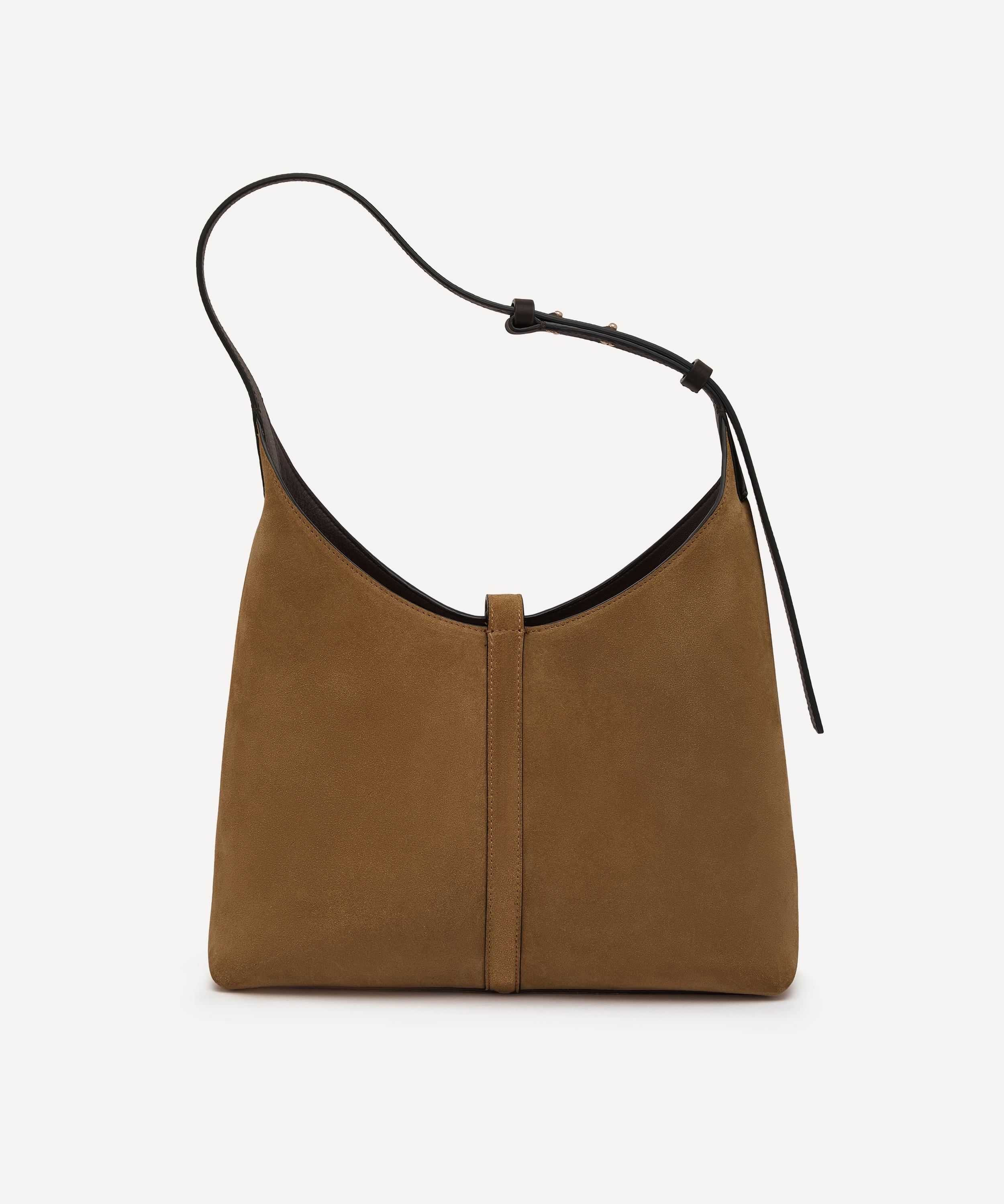 Strathberry - Kite Hobo Toffee Suede Shoulder Bag image number 5