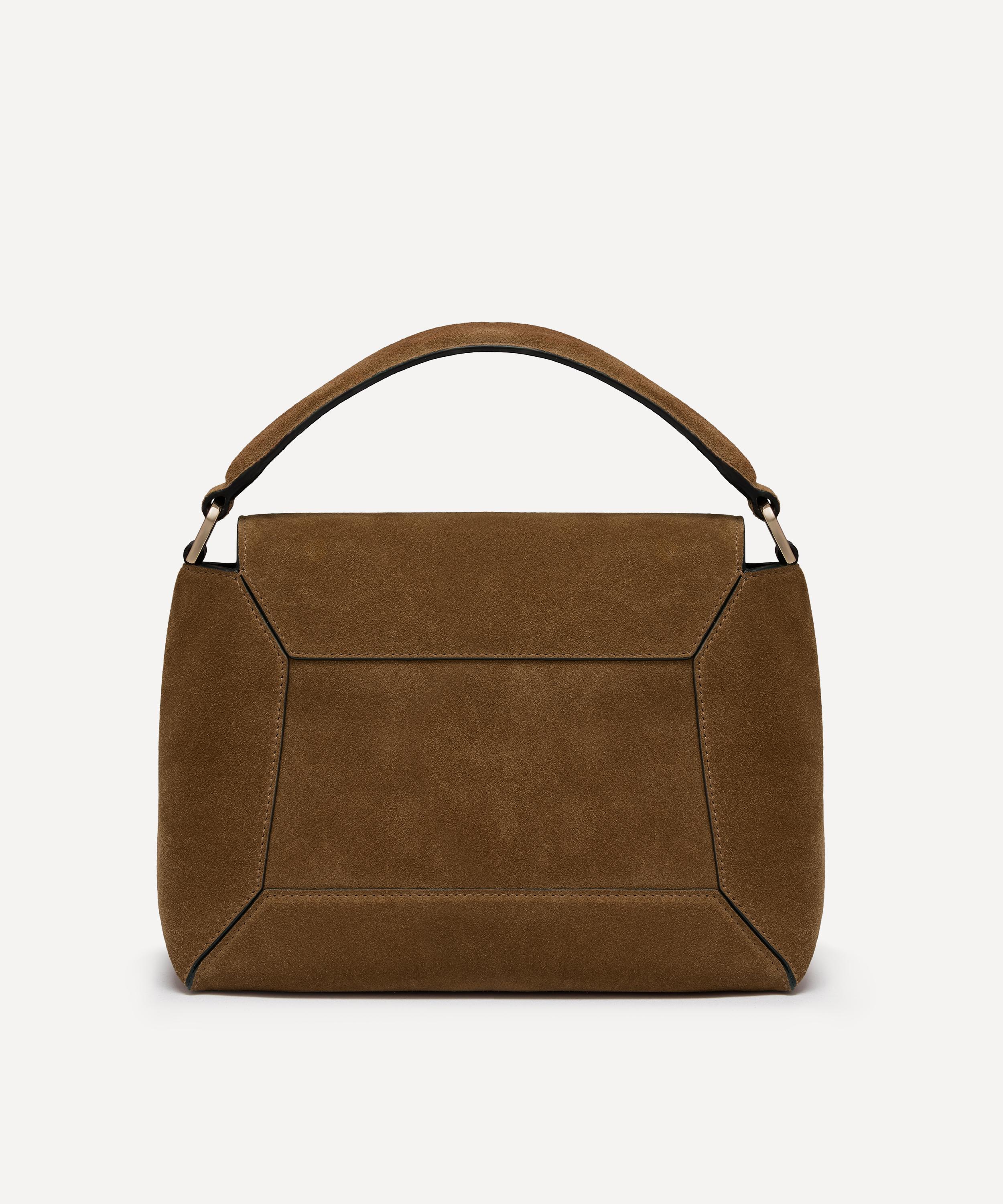 Strathberry - Mosaic Toffee Suede Top Handle Bag image number 7