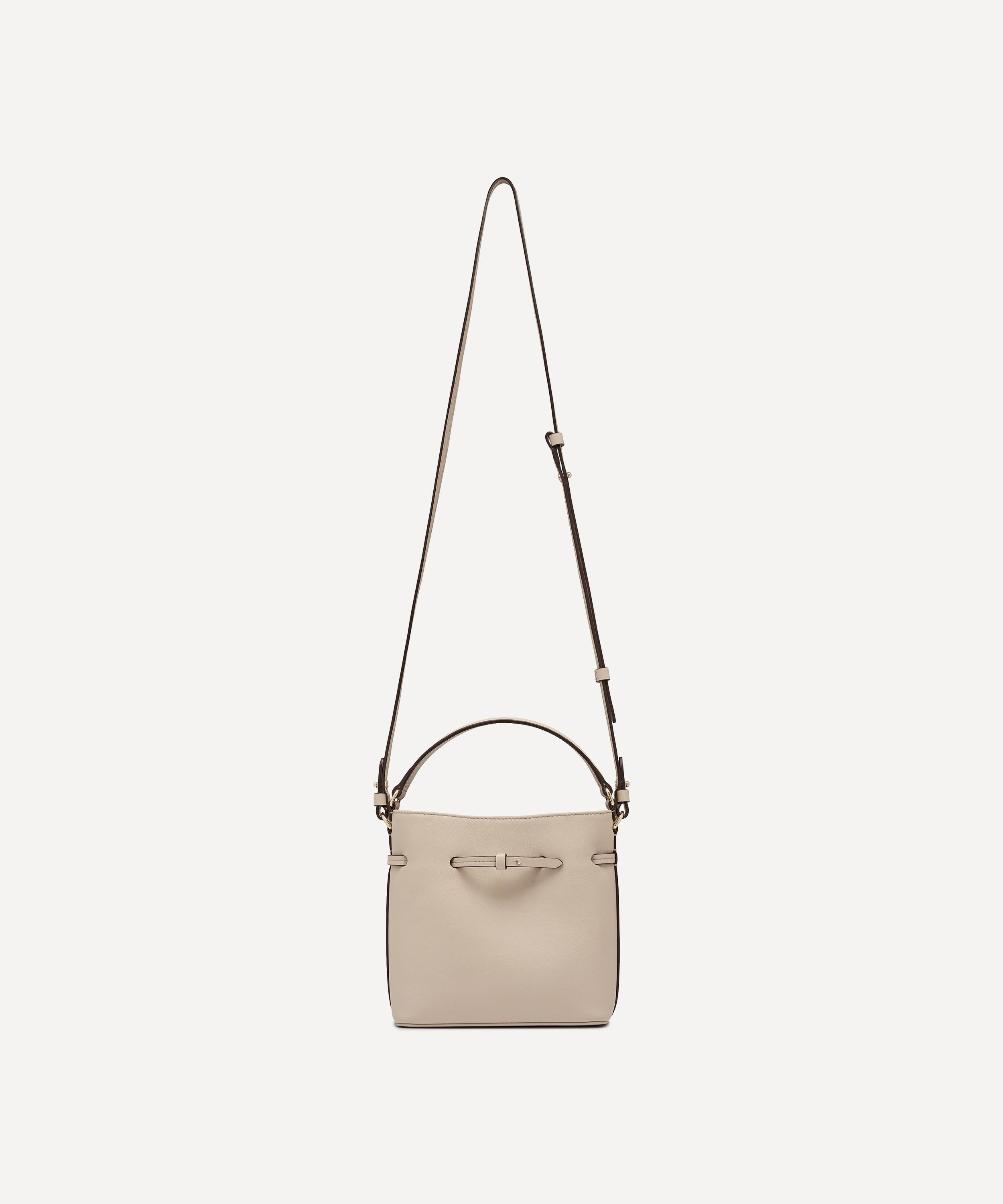 Strathberry - Corda Mini Oat Leather Bucket Bag image number 4
