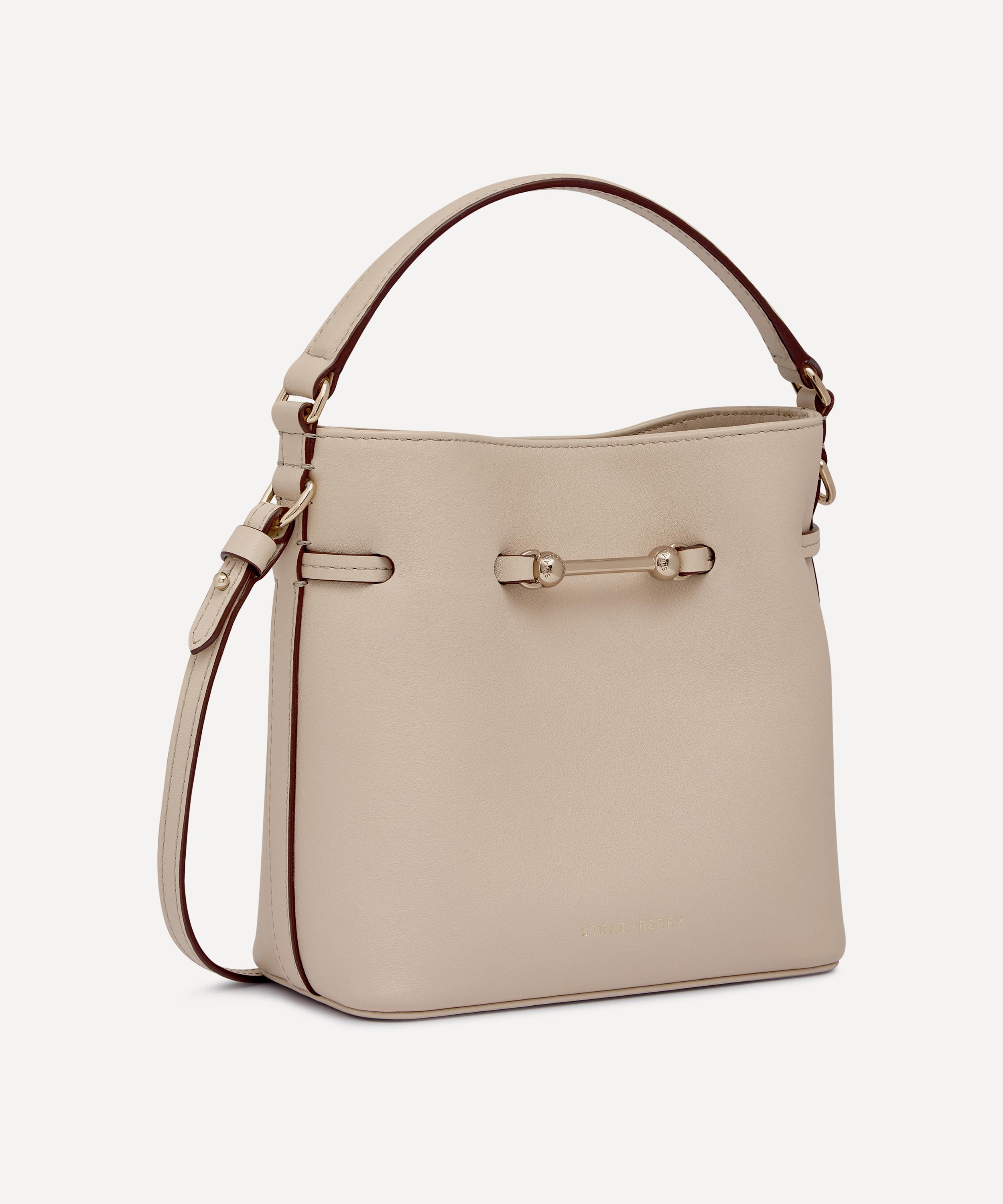 Strathberry - Corda Mini Oat Leather Bucket Bag image number 5
