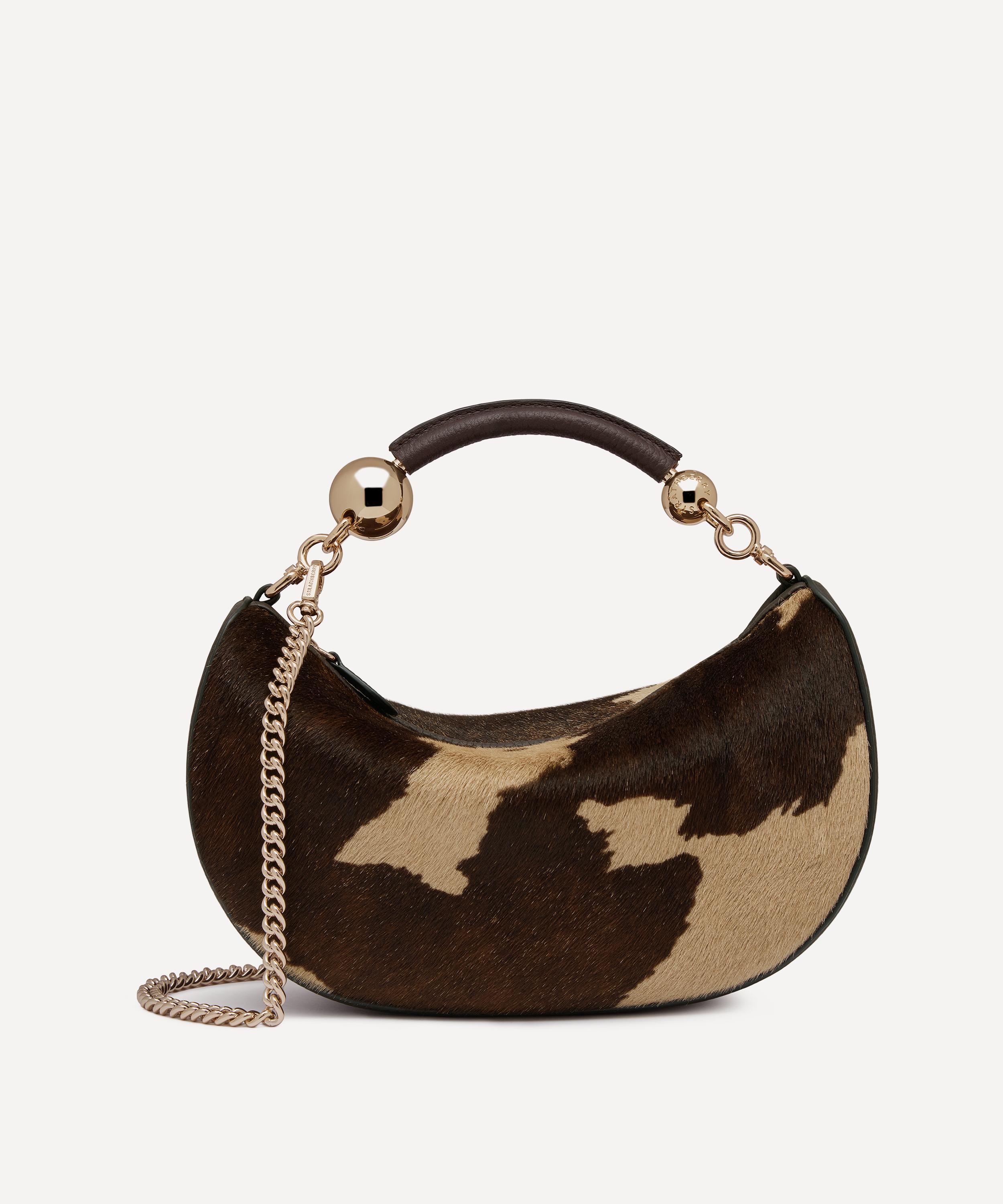 Strathberry - Crescent Moon Mini Spot Print Top Handle Bag