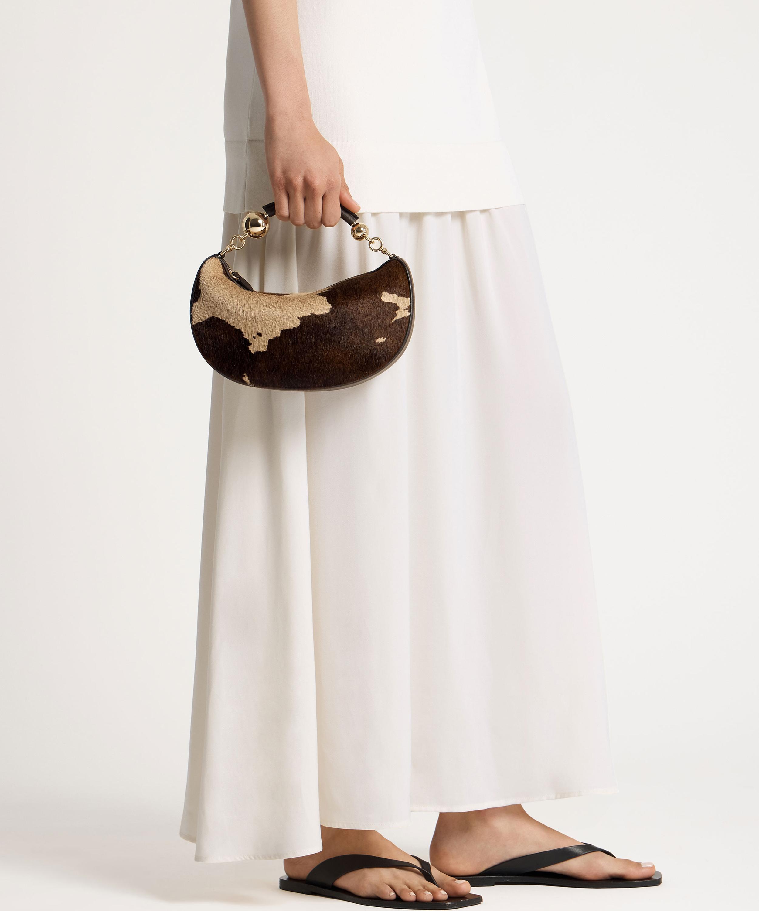 Strathberry - Crescent Moon Mini Spot Print Top Handle Bag image number 1