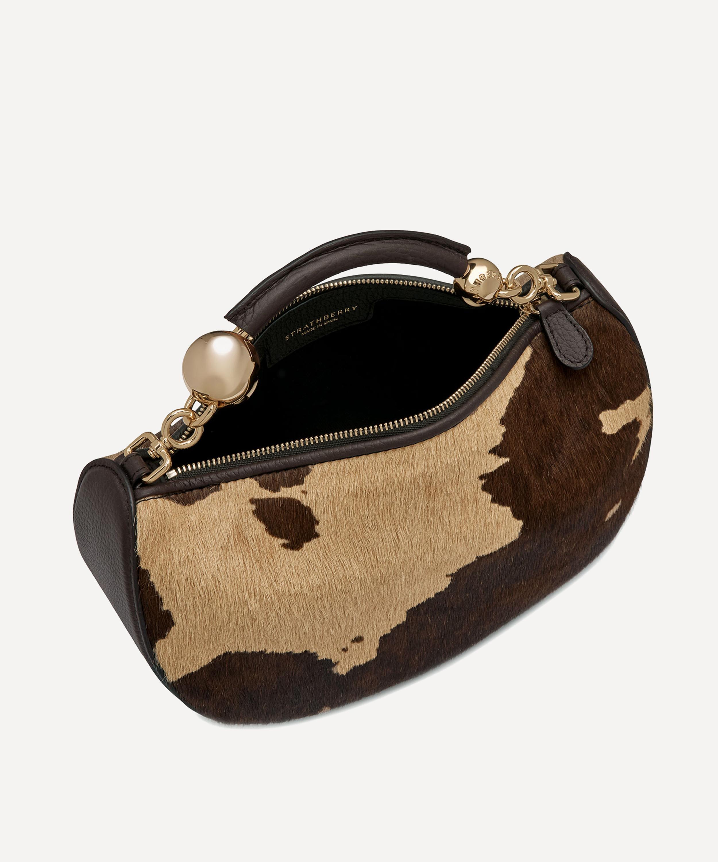 Strathberry - Crescent Moon Mini Spot Print Top Handle Bag image number 5