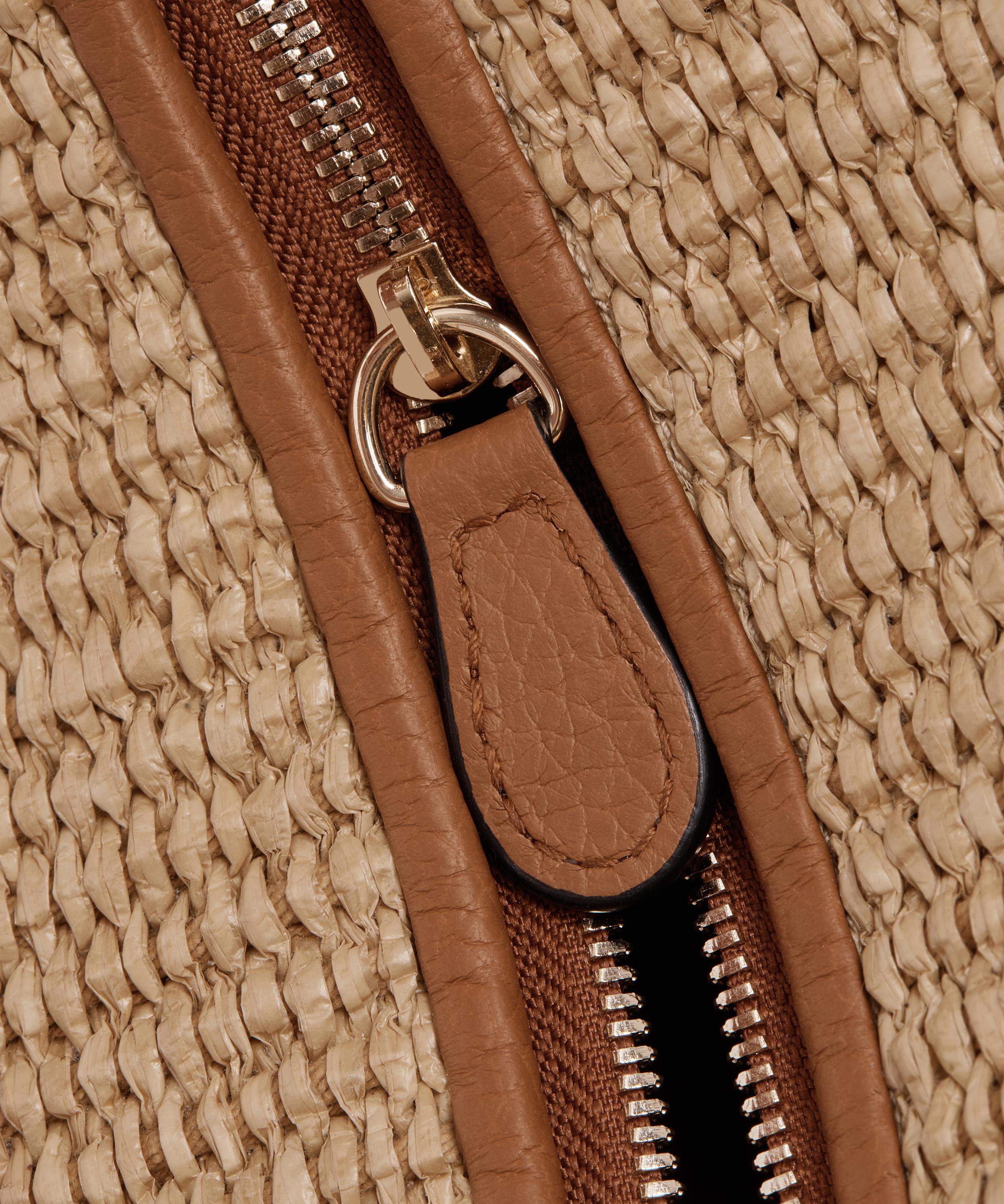 Strathberry - Crescent Moon Mini Raffia Top Handle Bag image number 7