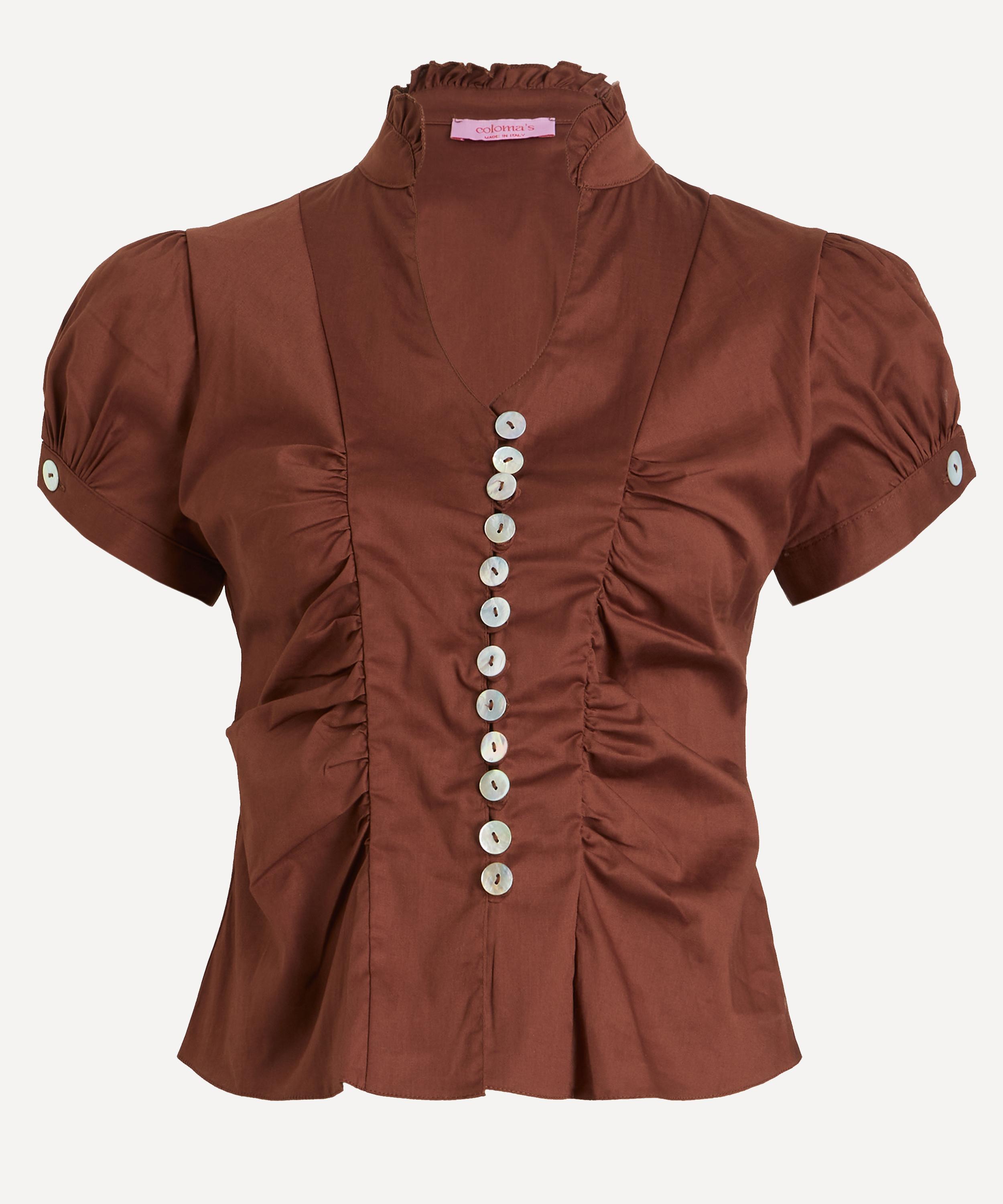 Coloma's - Paloma Brown Cotton Shirt