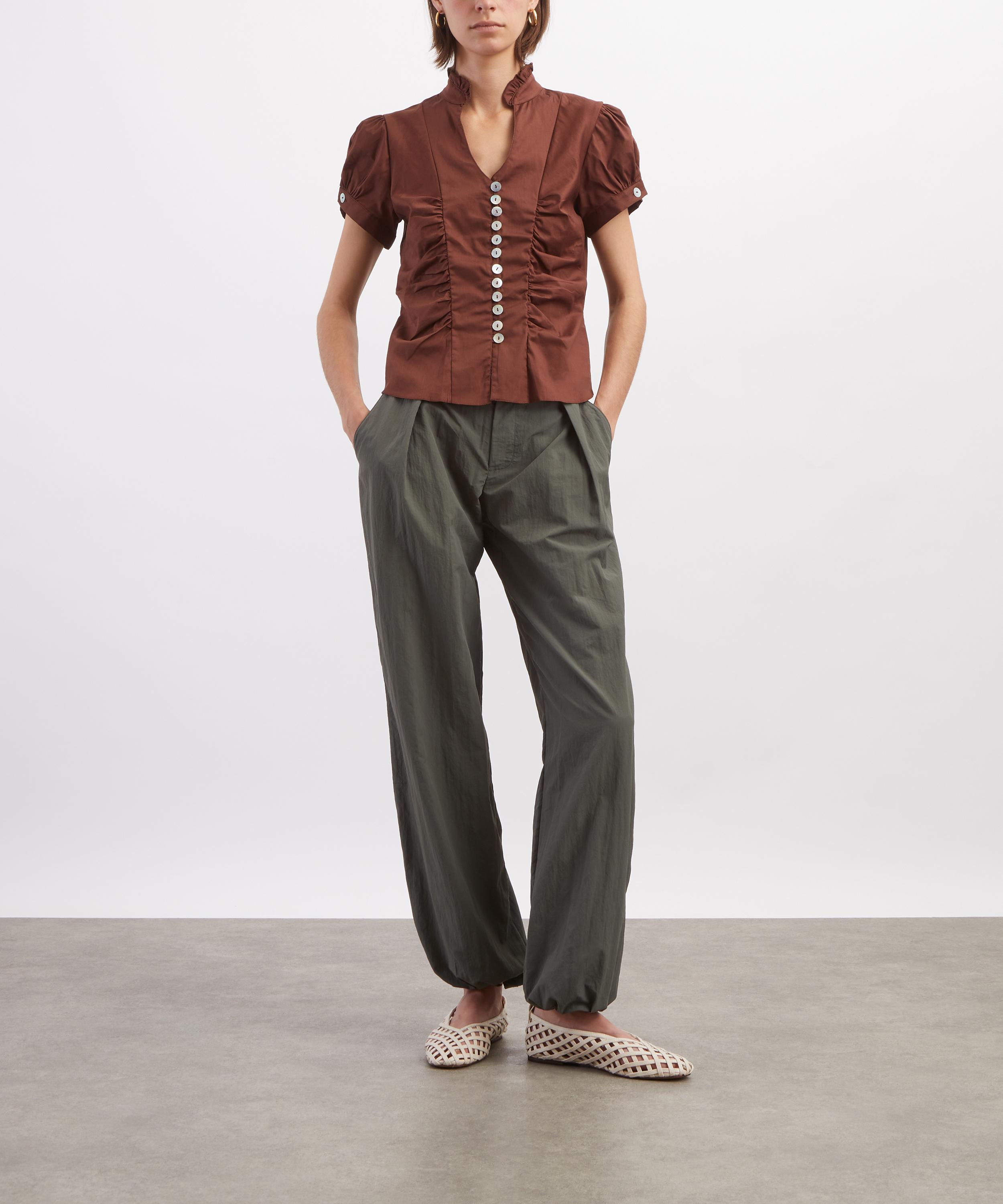 Coloma's - Paloma Brown Cotton Shirt image number 1