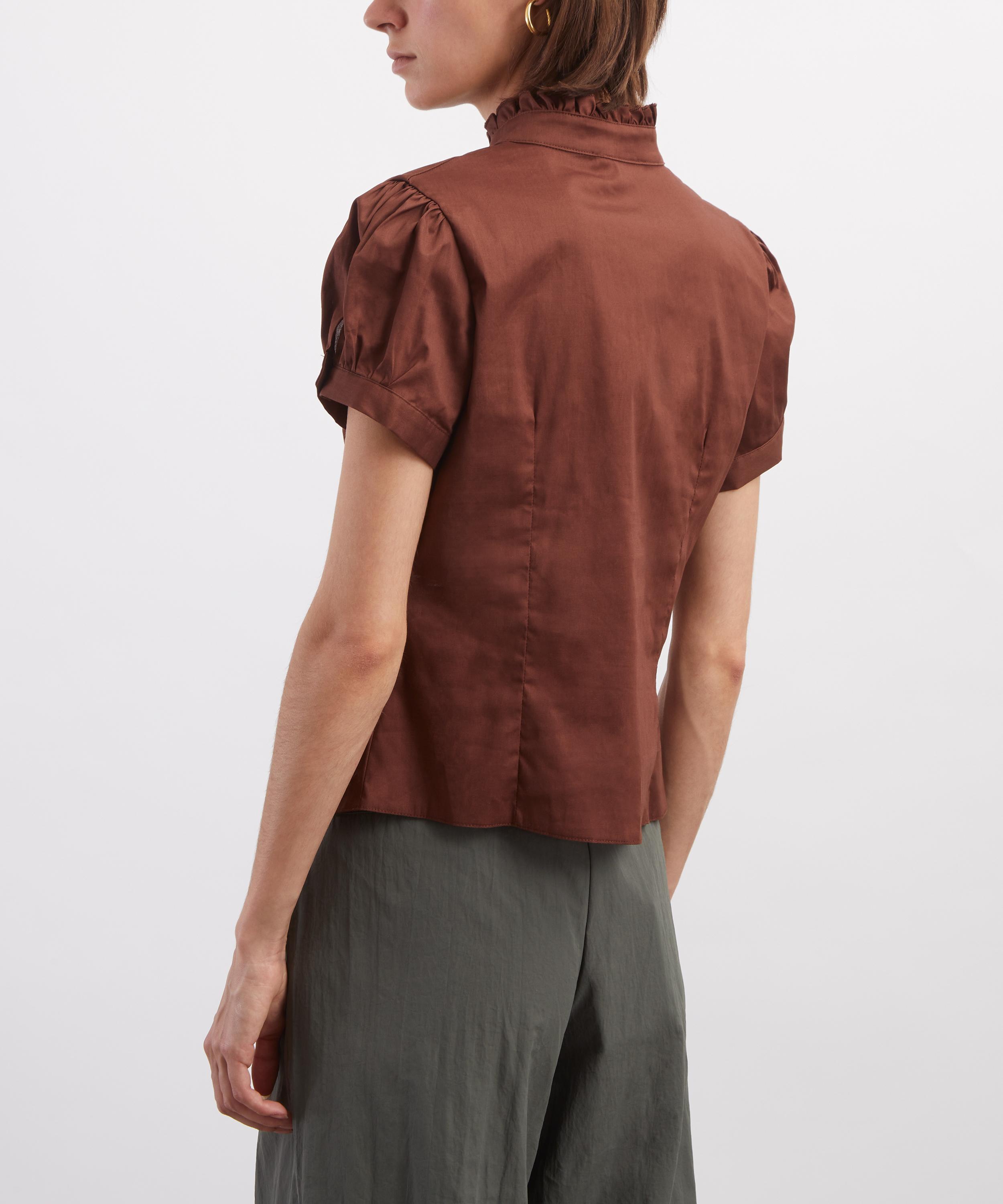 Coloma's - Paloma Brown Cotton Shirt image number 3