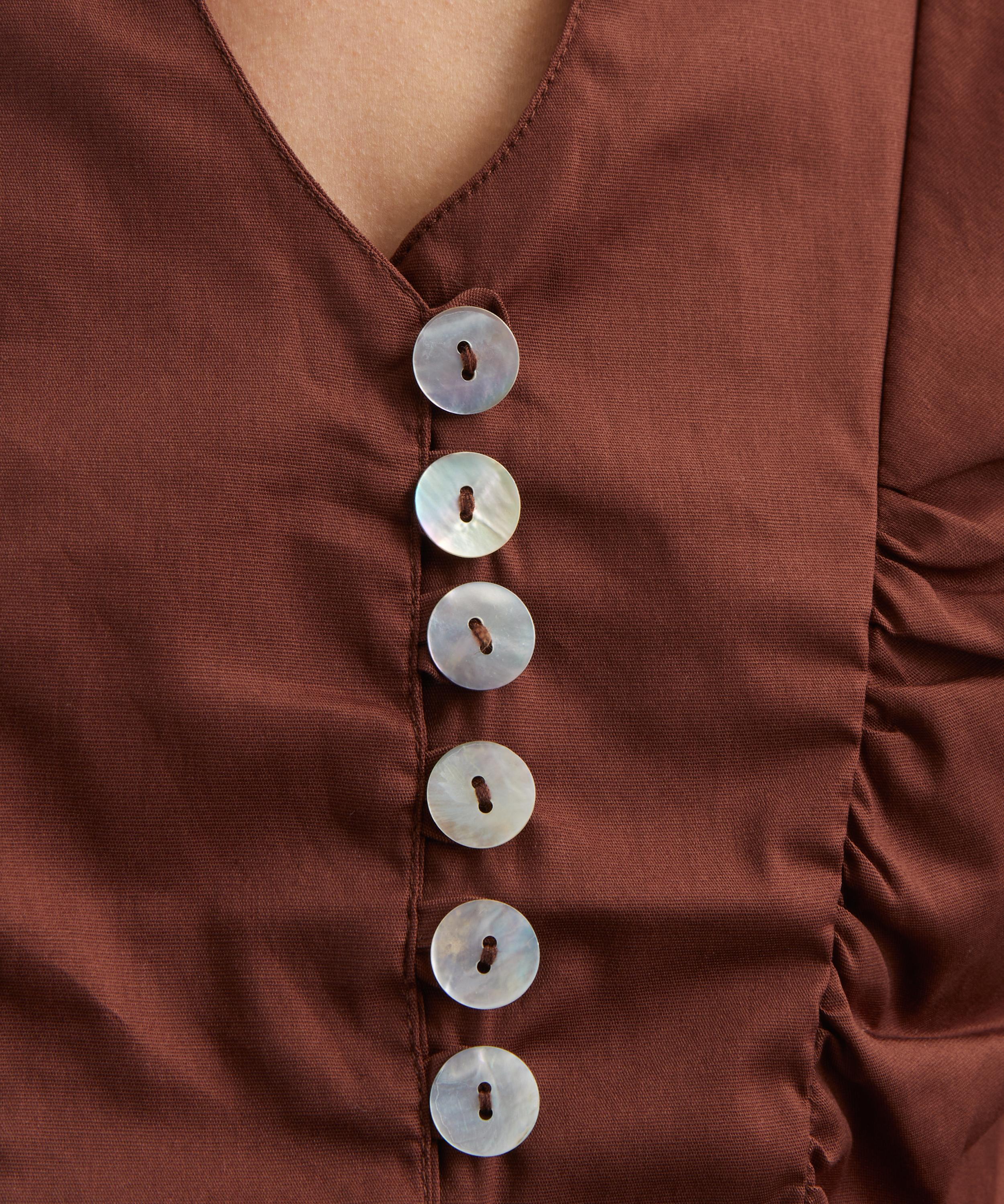 Coloma's - Paloma Brown Cotton Shirt image number 4
