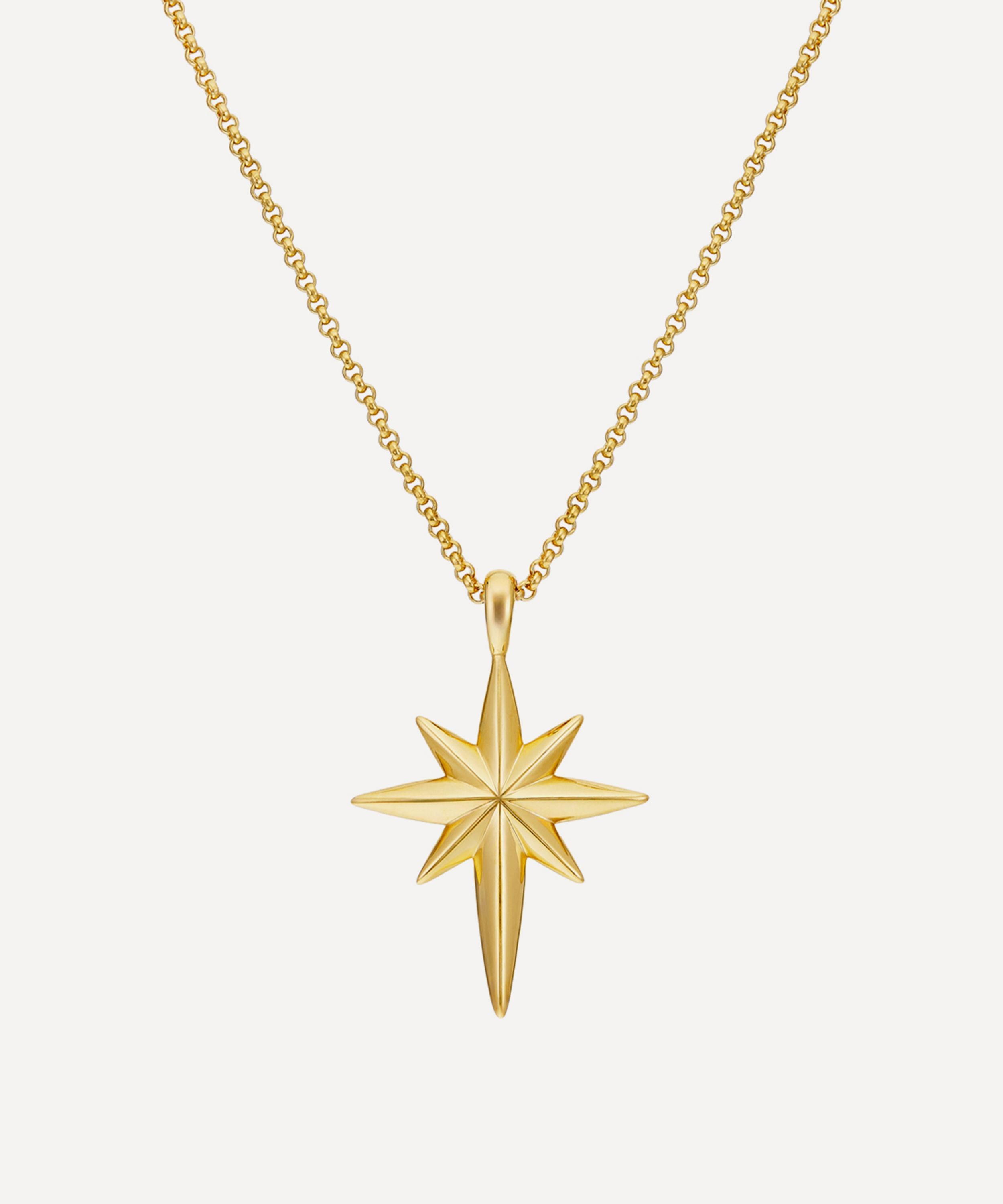 Dinny Hall - 18ct Gold-Plated Vermeil Silver North Star Pendant Necklace