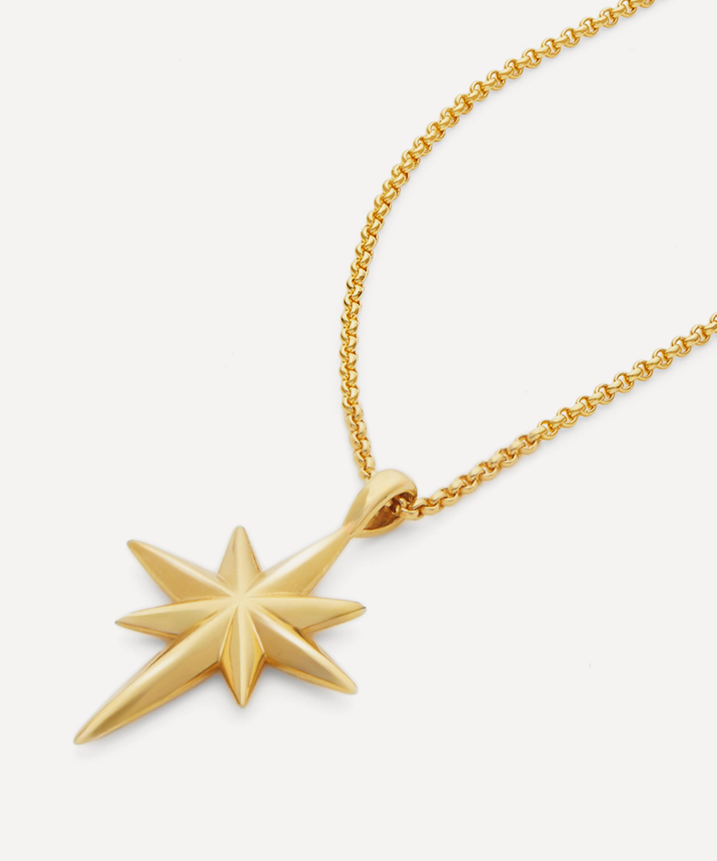 Dinny Hall - 18ct Gold-Plated Vermeil Silver North Star Pendant Necklace image number 2
