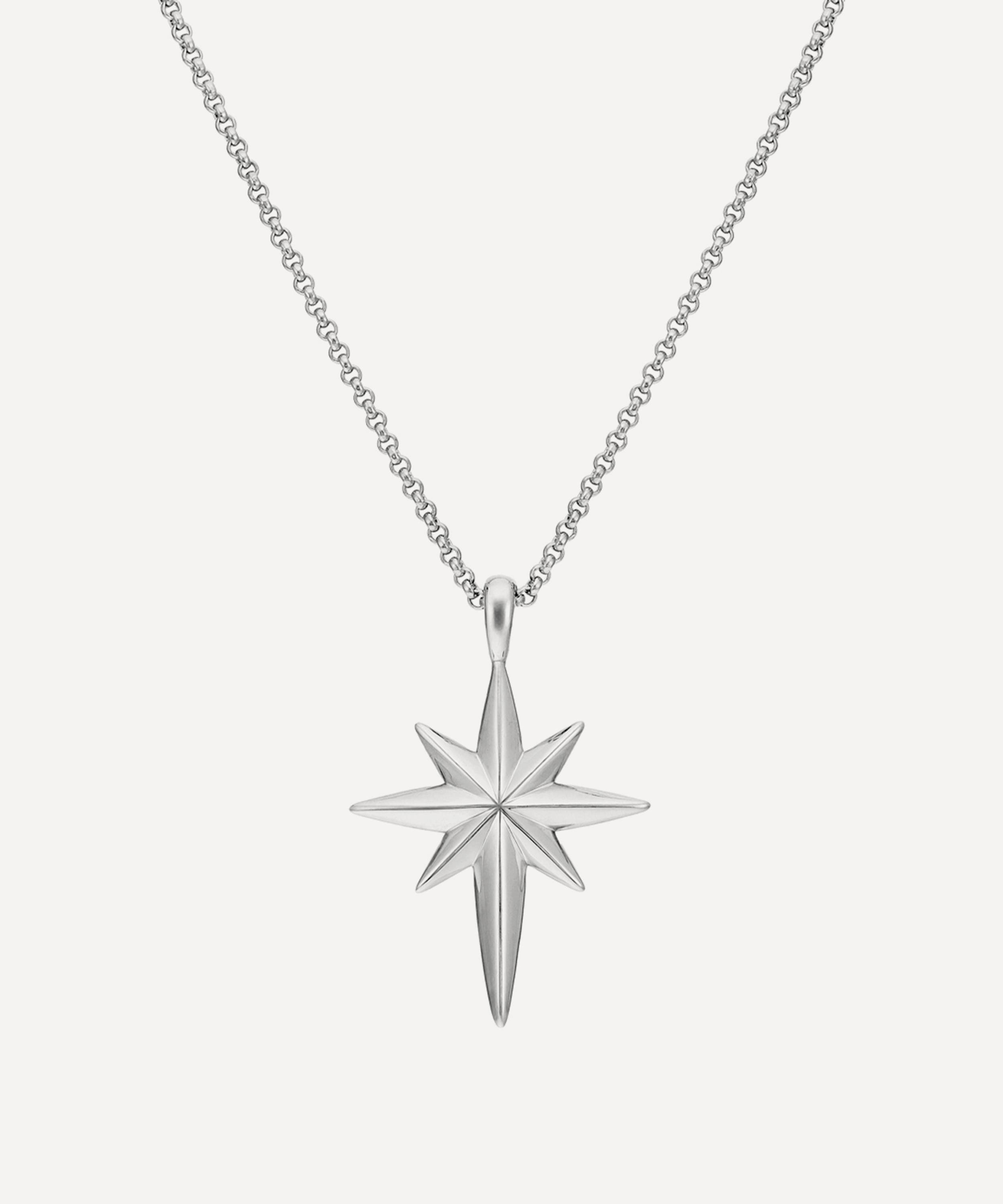 Dinny Hall - Sterling Silver North Star Pendant Necklace