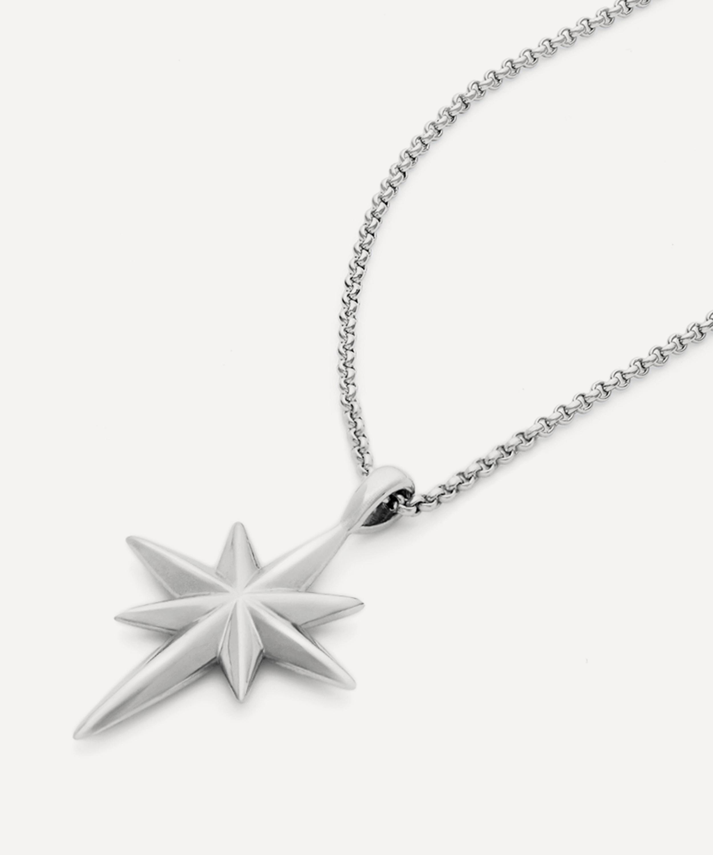 Dinny Hall - Sterling Silver North Star Pendant Necklace image number 2