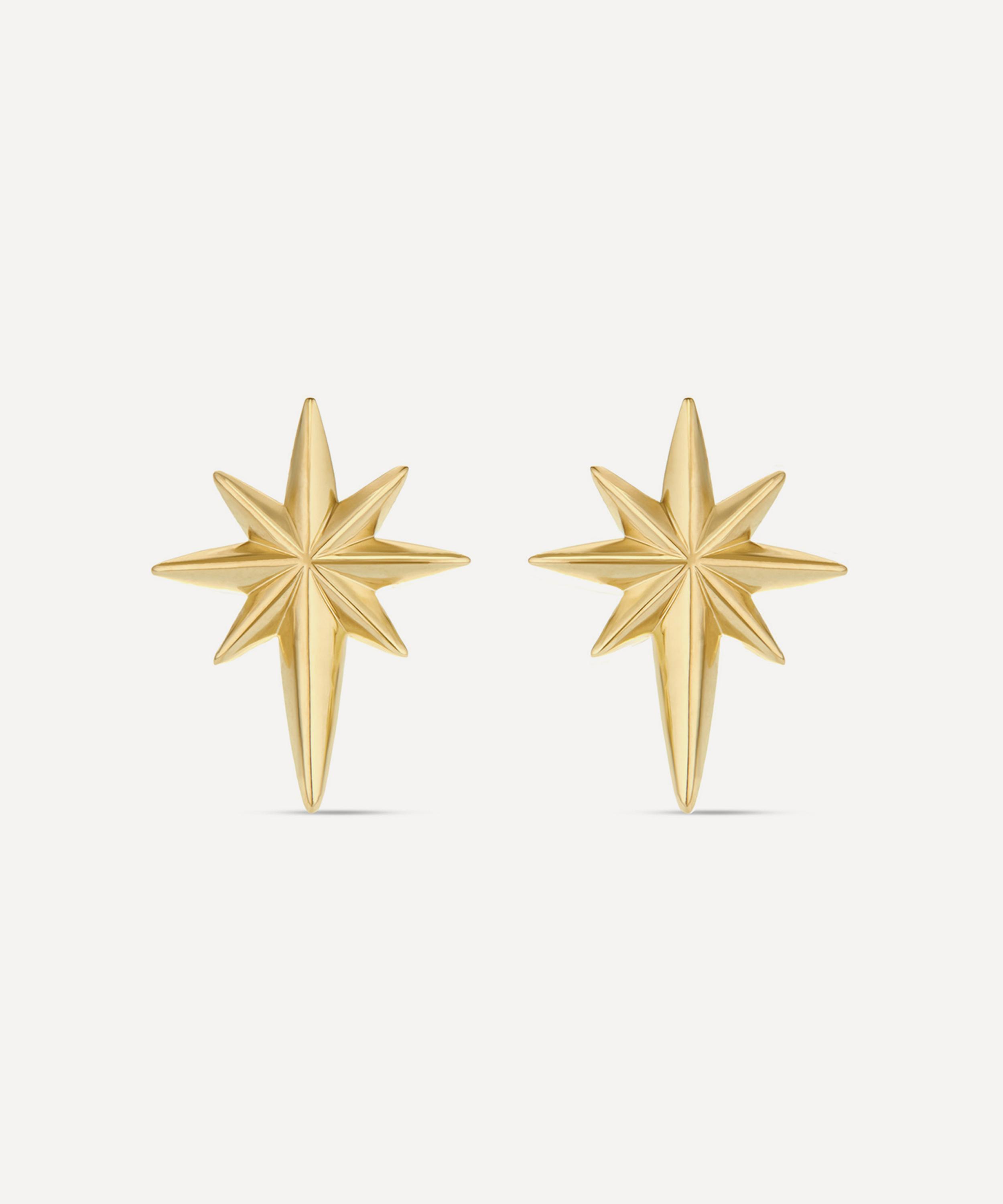 Dinny Hall - 18ct Gold-Plated Vermeil Silver North Star Stud Earrings